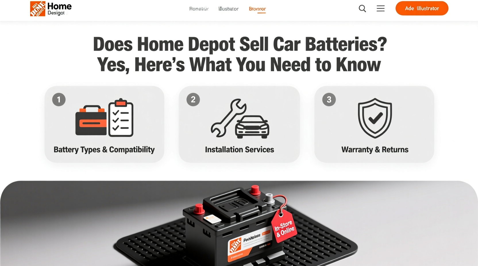 does home depot sell car batteries