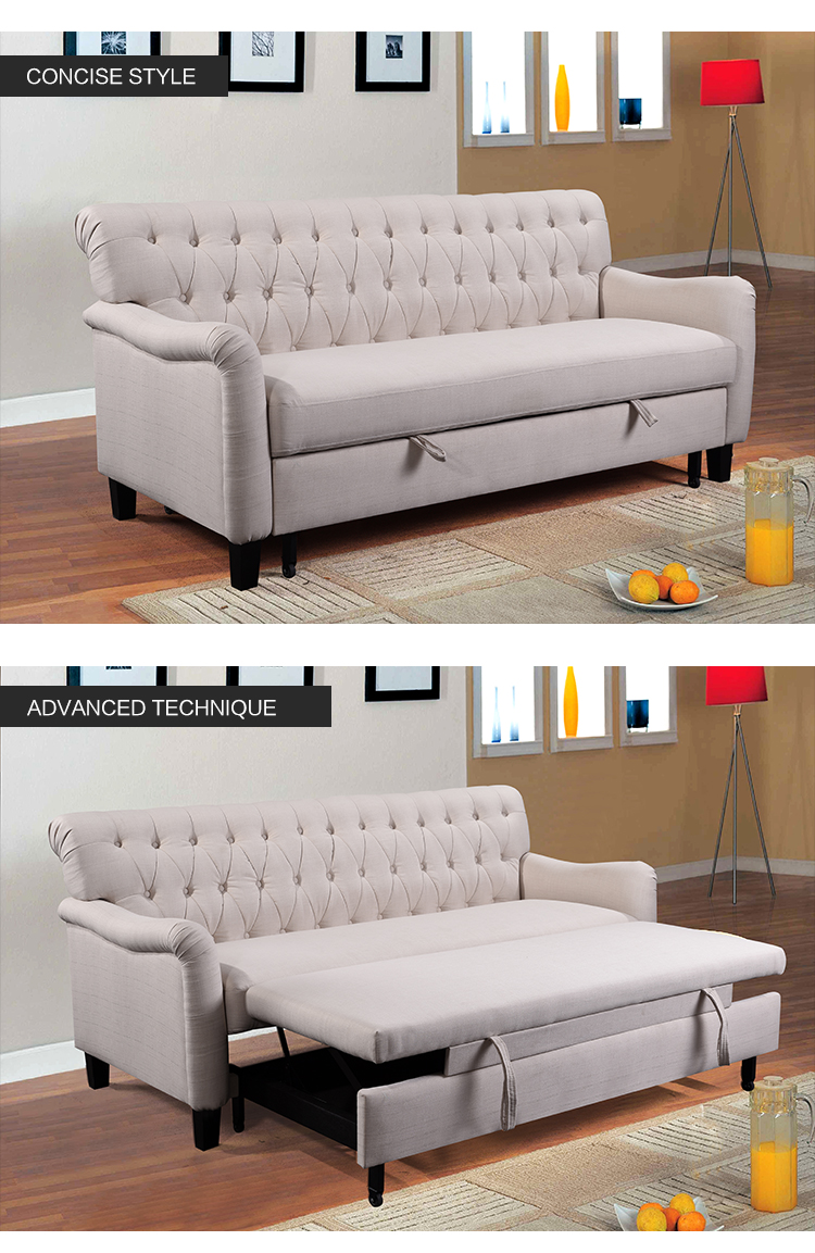 Home furniture living room sofa set Wooden legs Morden sleeper sofa bed