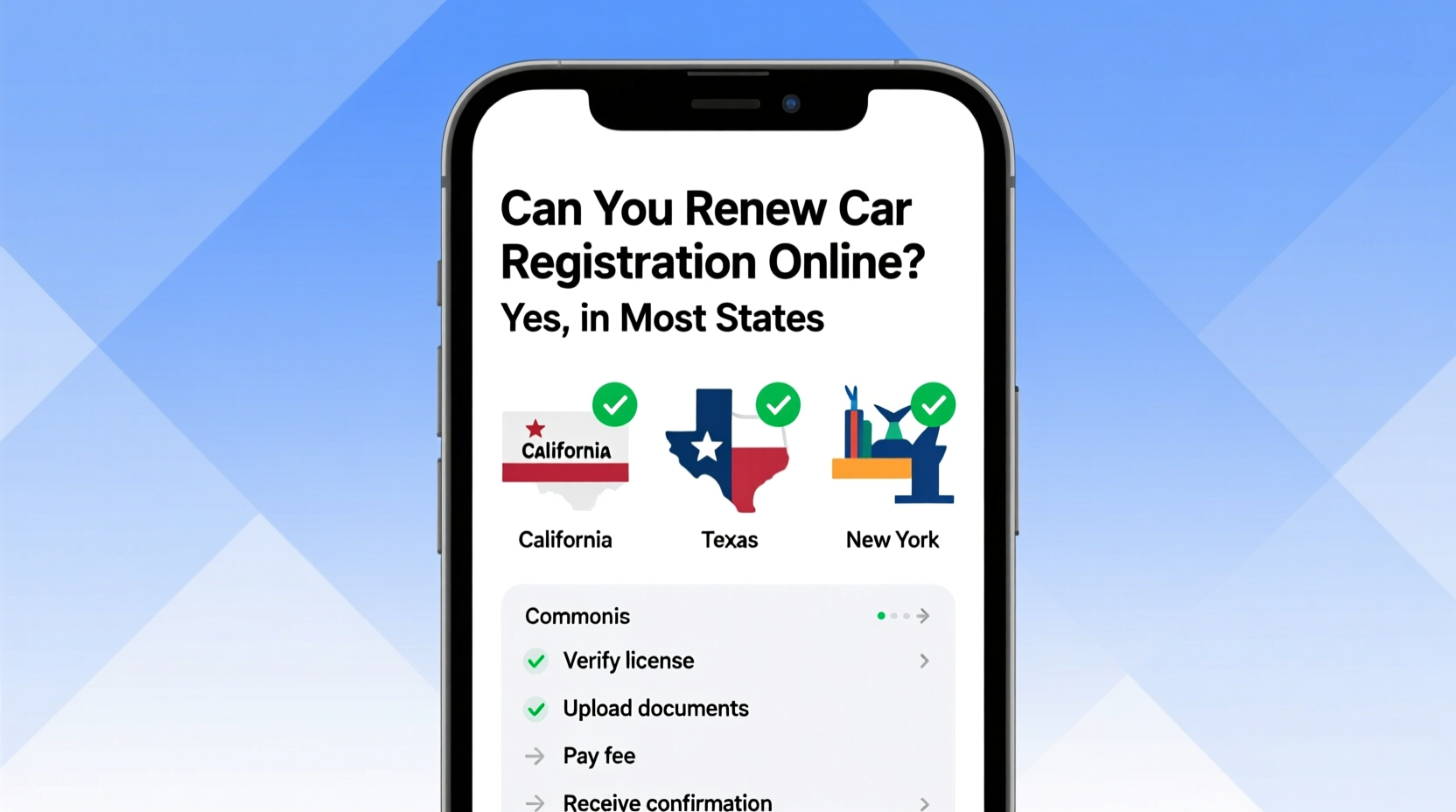 can you renew car registration online
