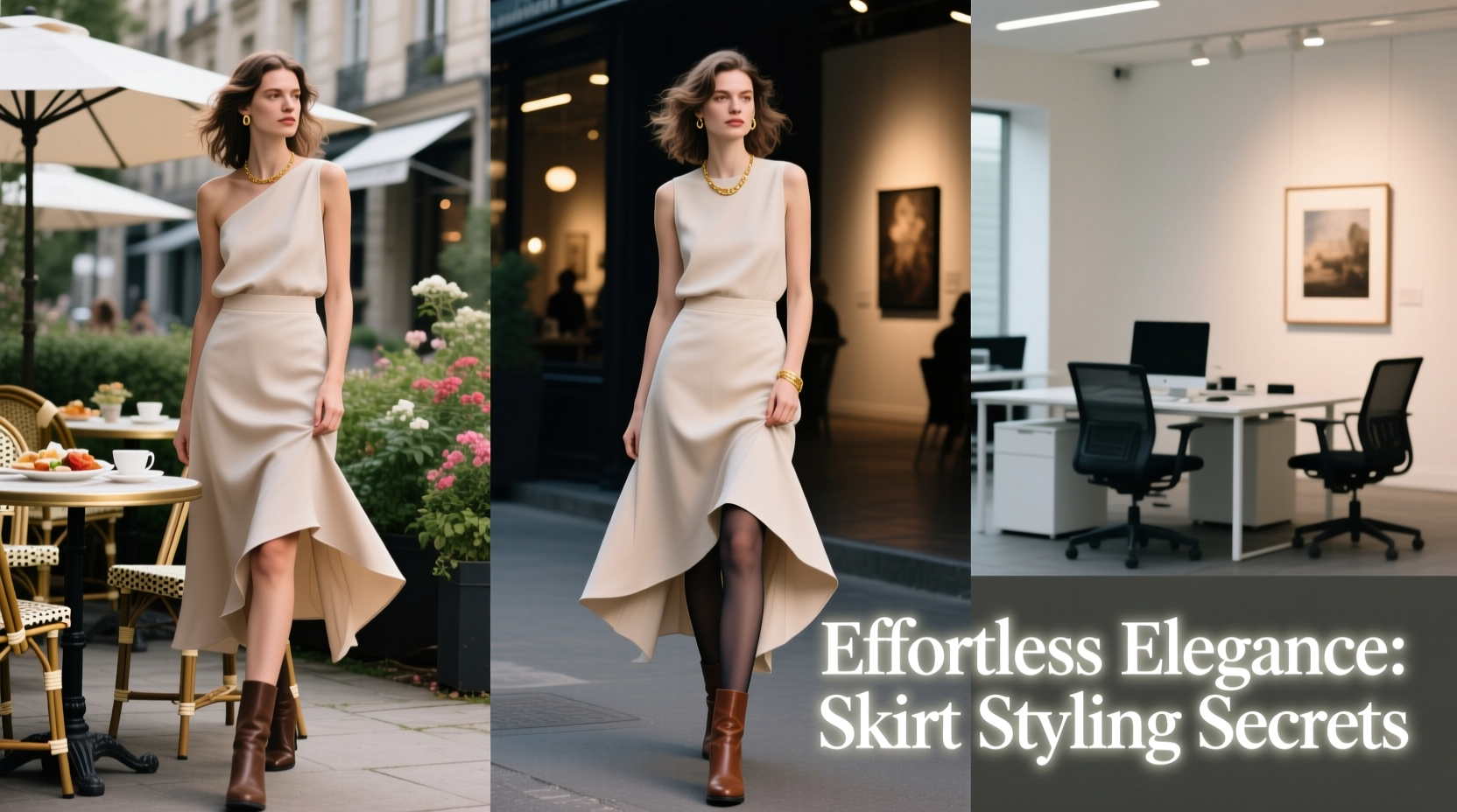 effortless elegance styling tips for minimally irregular skirts across every occasion