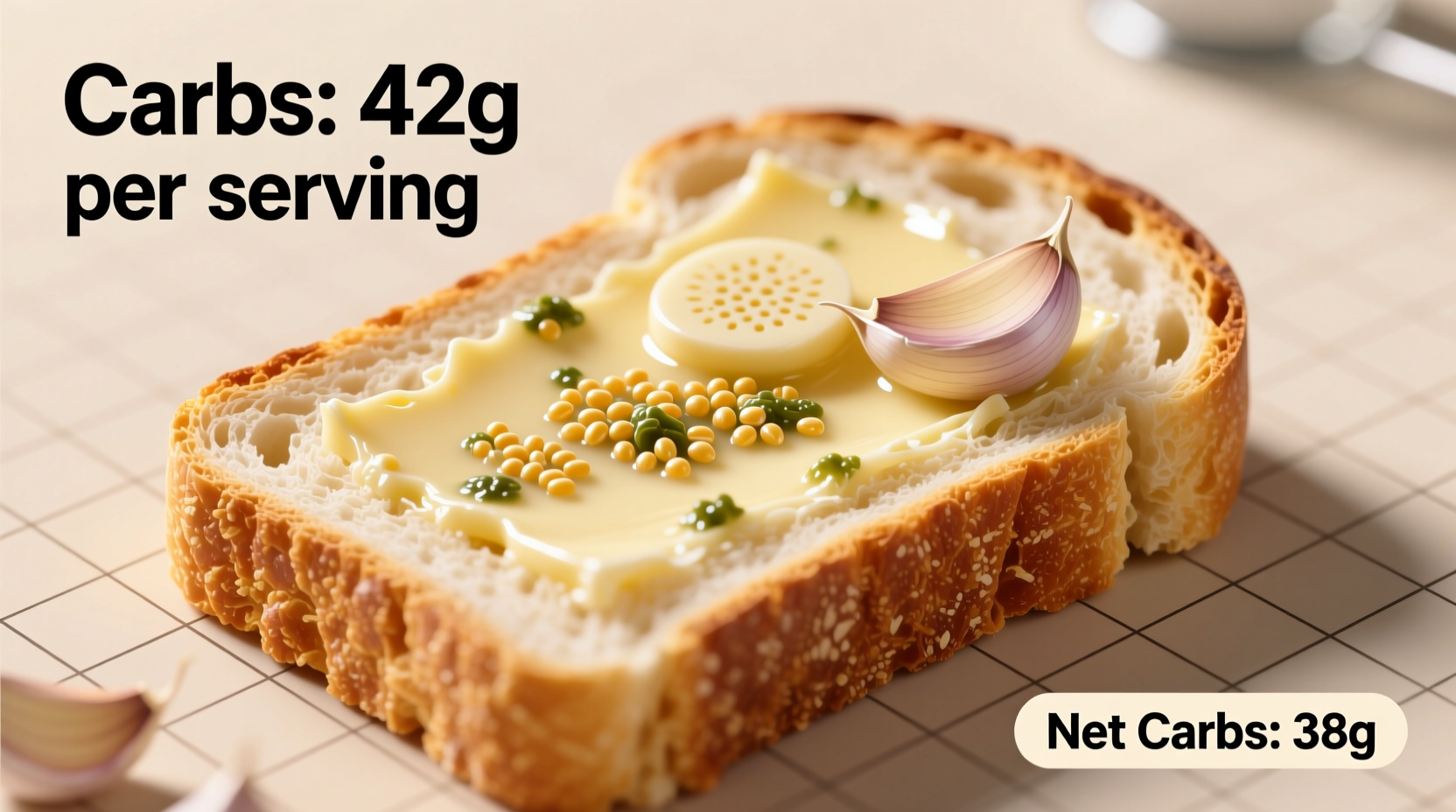 carbs in garlic bread