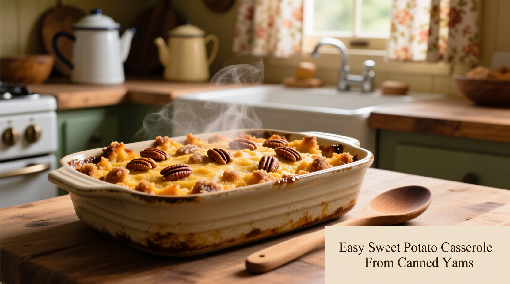 easy sweet potato casserole from canned yams