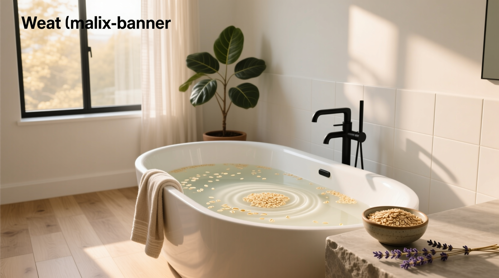 oatmeal bath guide for soothing skin