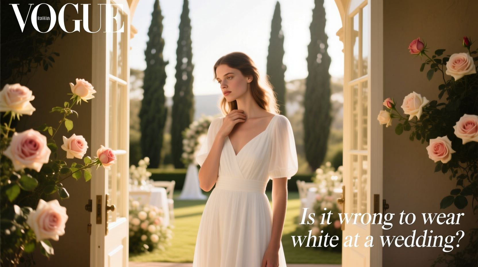 is it wrong to wear white at a wedding