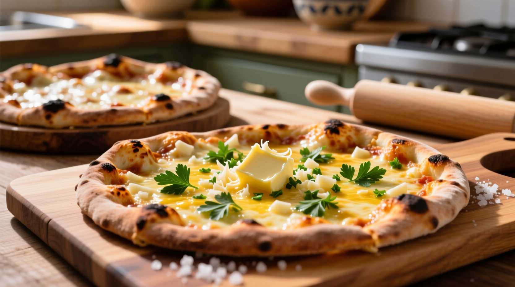 how to make garlic butter for pizza