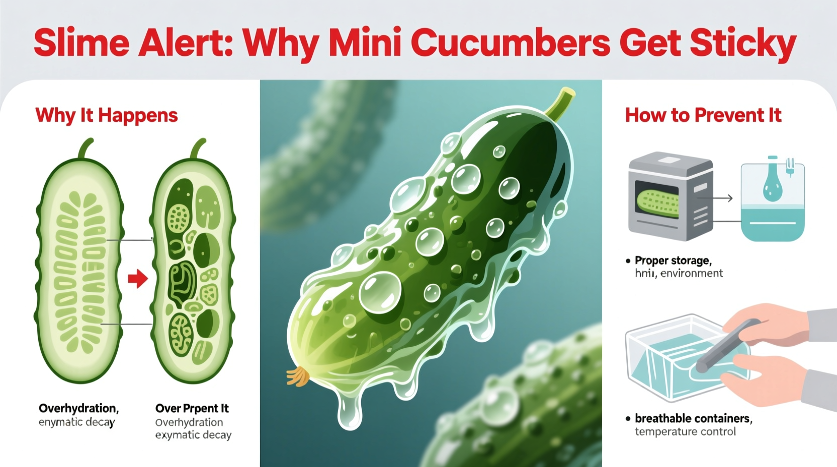 slimy mini cucumbers why it happens how to prevent it