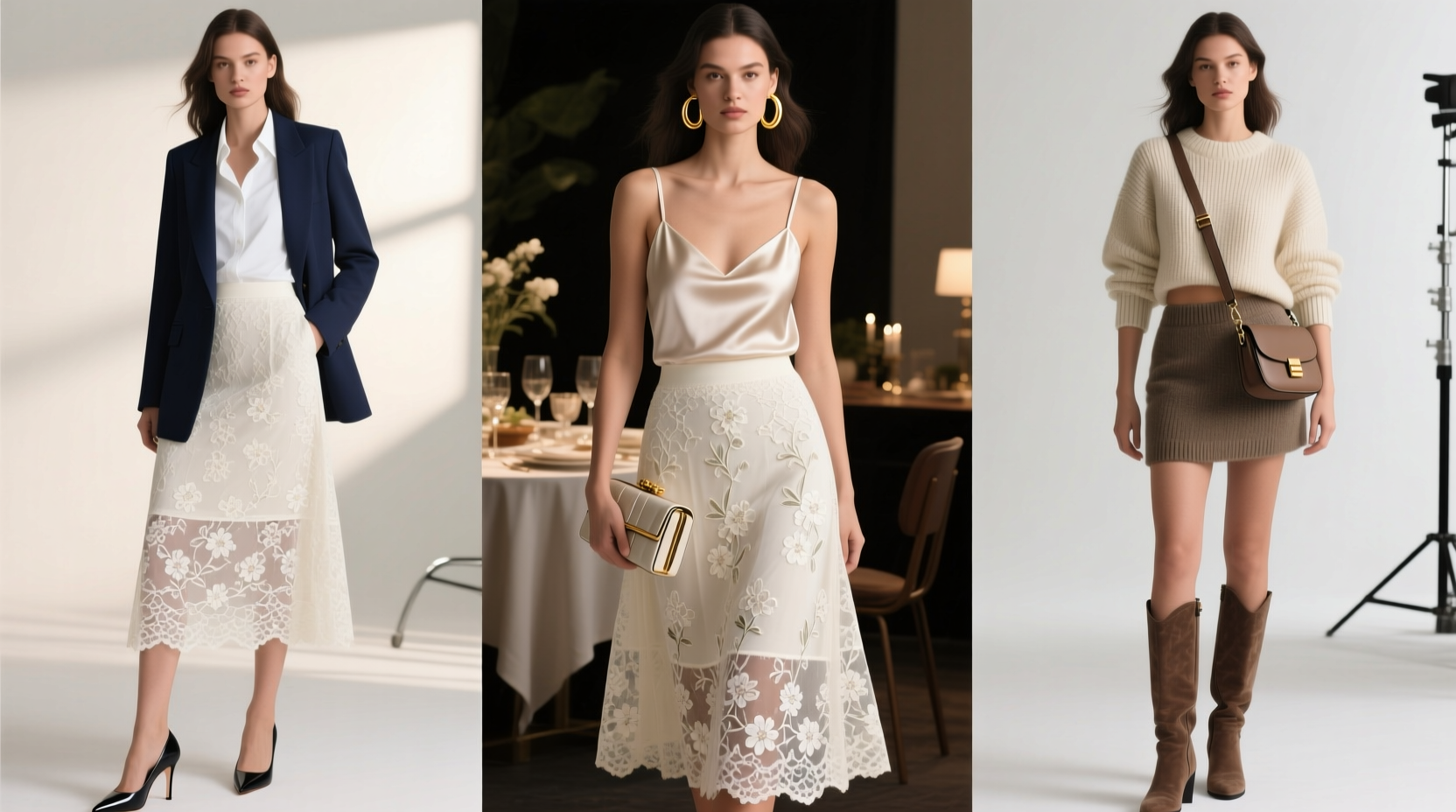 how to choose and style a versatile lace skirt that transitions seamlessly across occasions