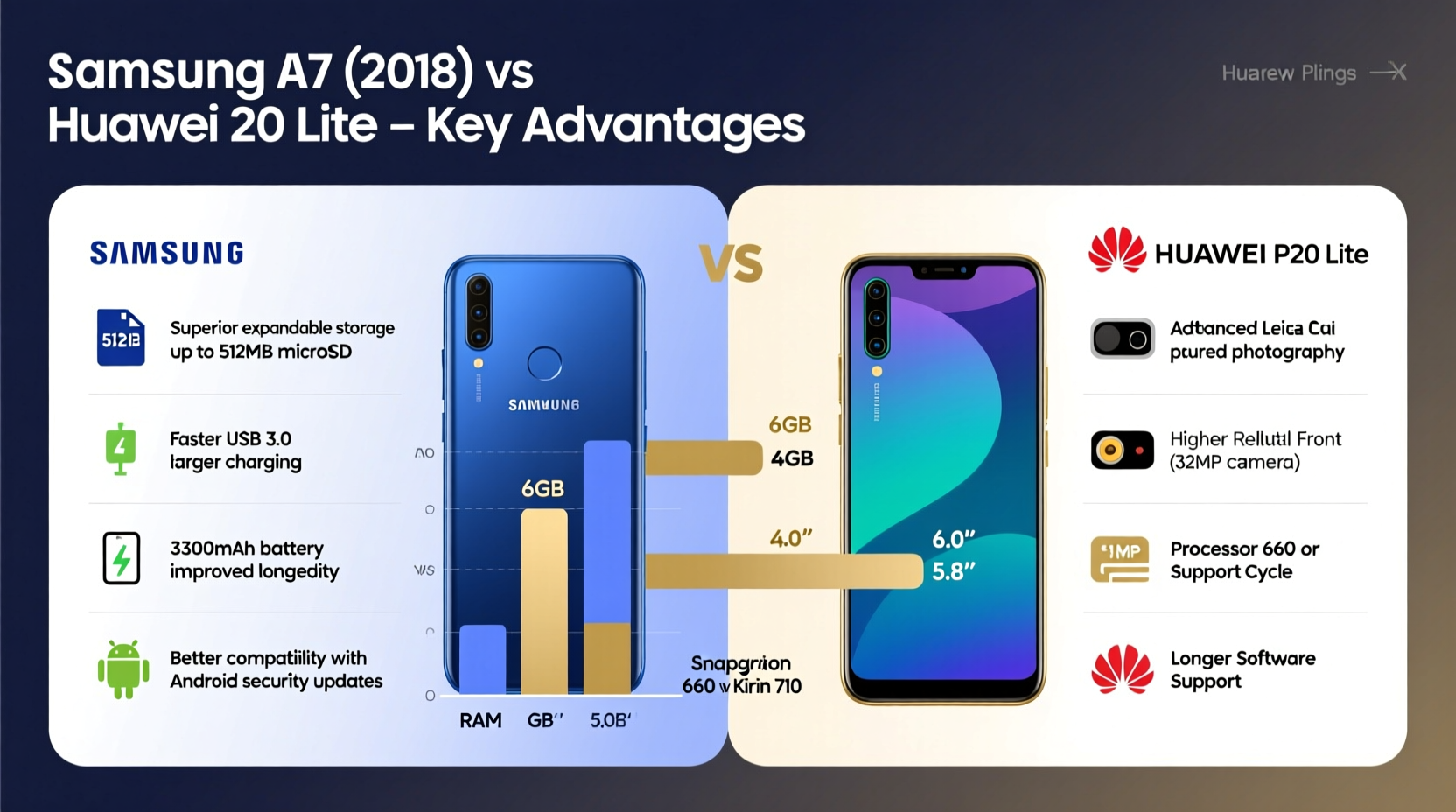 thinking of switching to samsung a7 2018 what does it do better than the huawei p20 lite