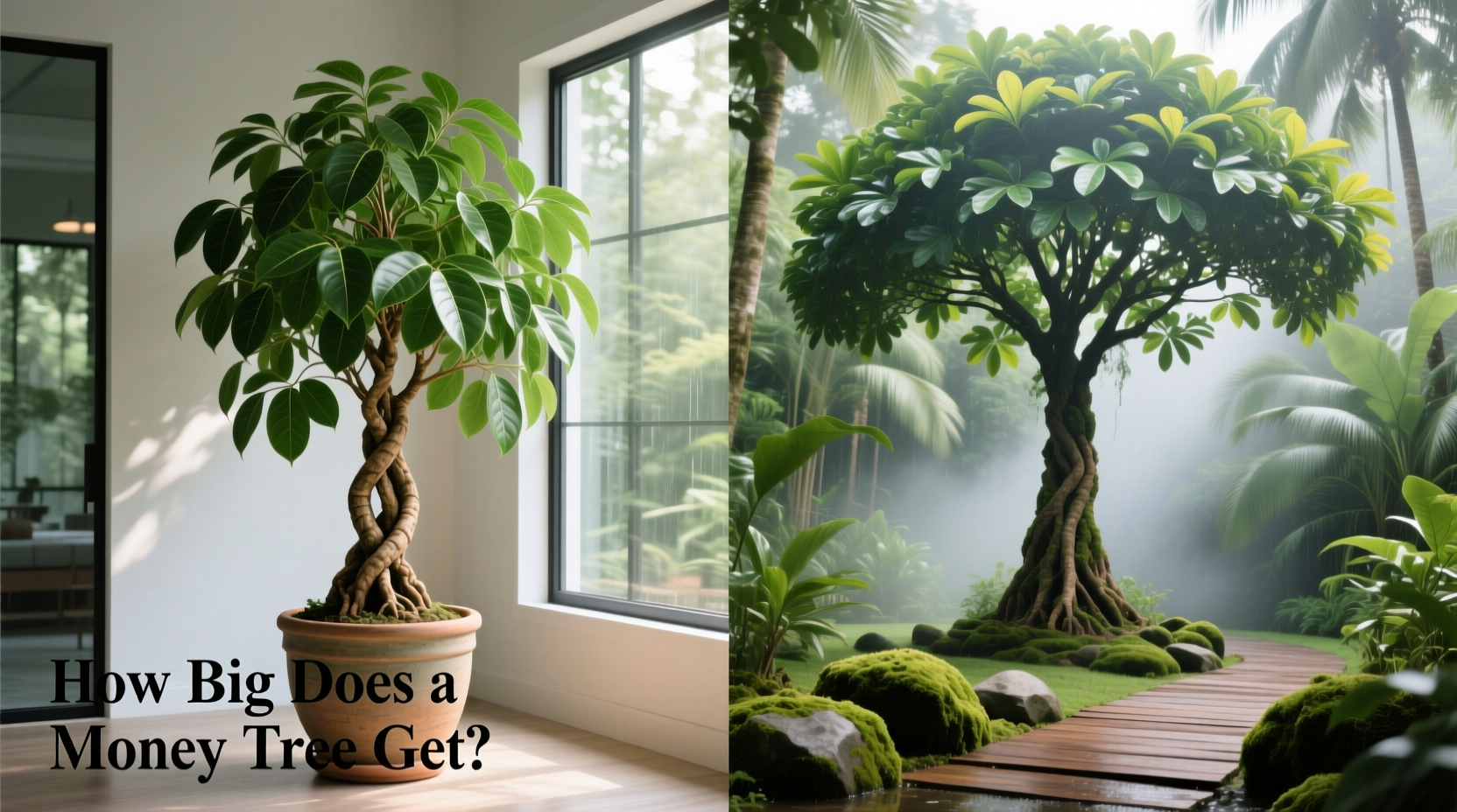 How Big Does a Money Tree Get Indoors & Outdoors?