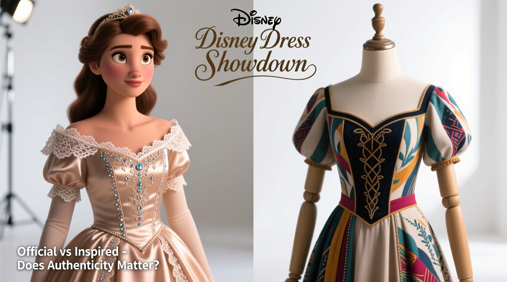 disney dress vs inspired dress does the official one really look better