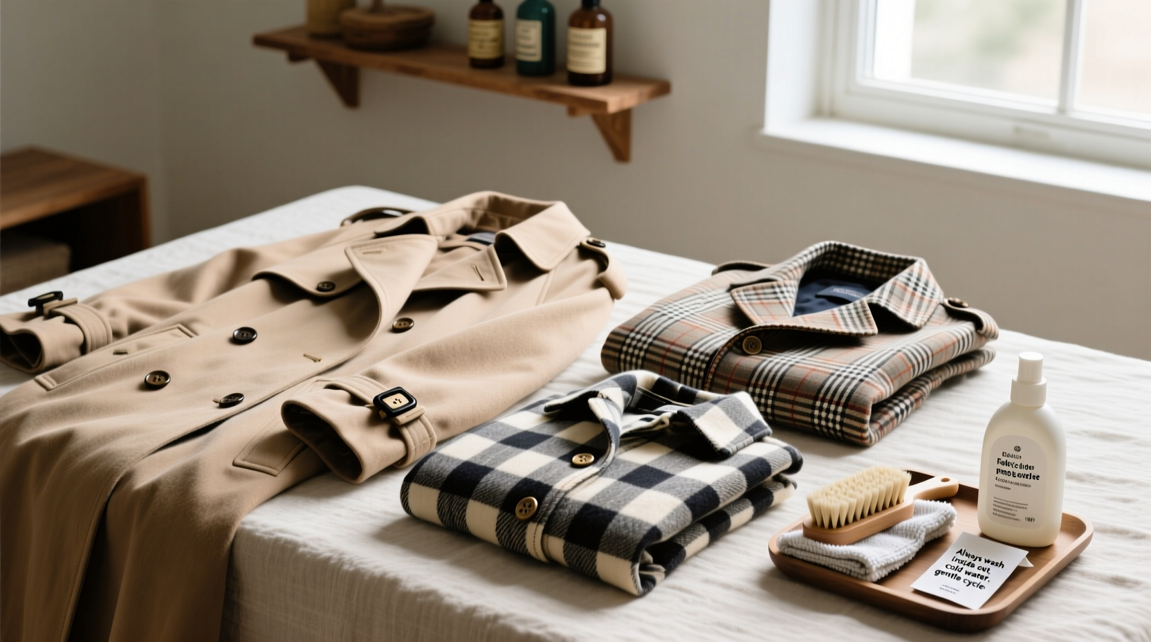 essential tips for cleaning and maintaining checkered outerwear to keep it looking fresh
