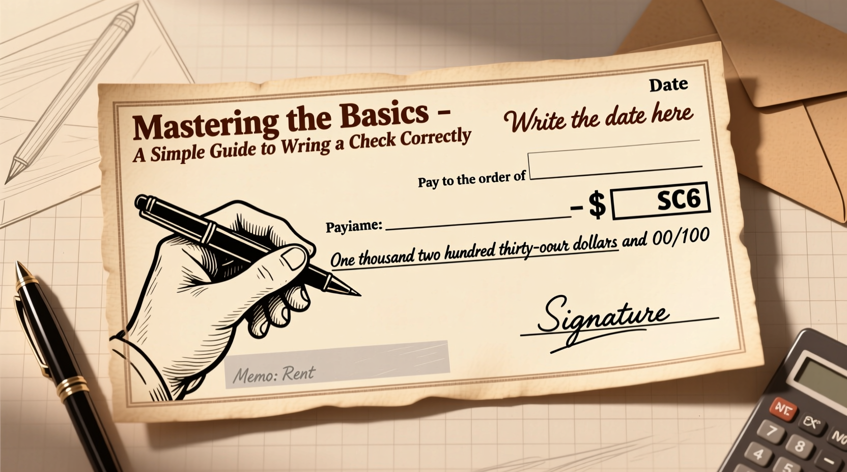 mastering the basics a clear and simple guide on how to write a check correctly 5