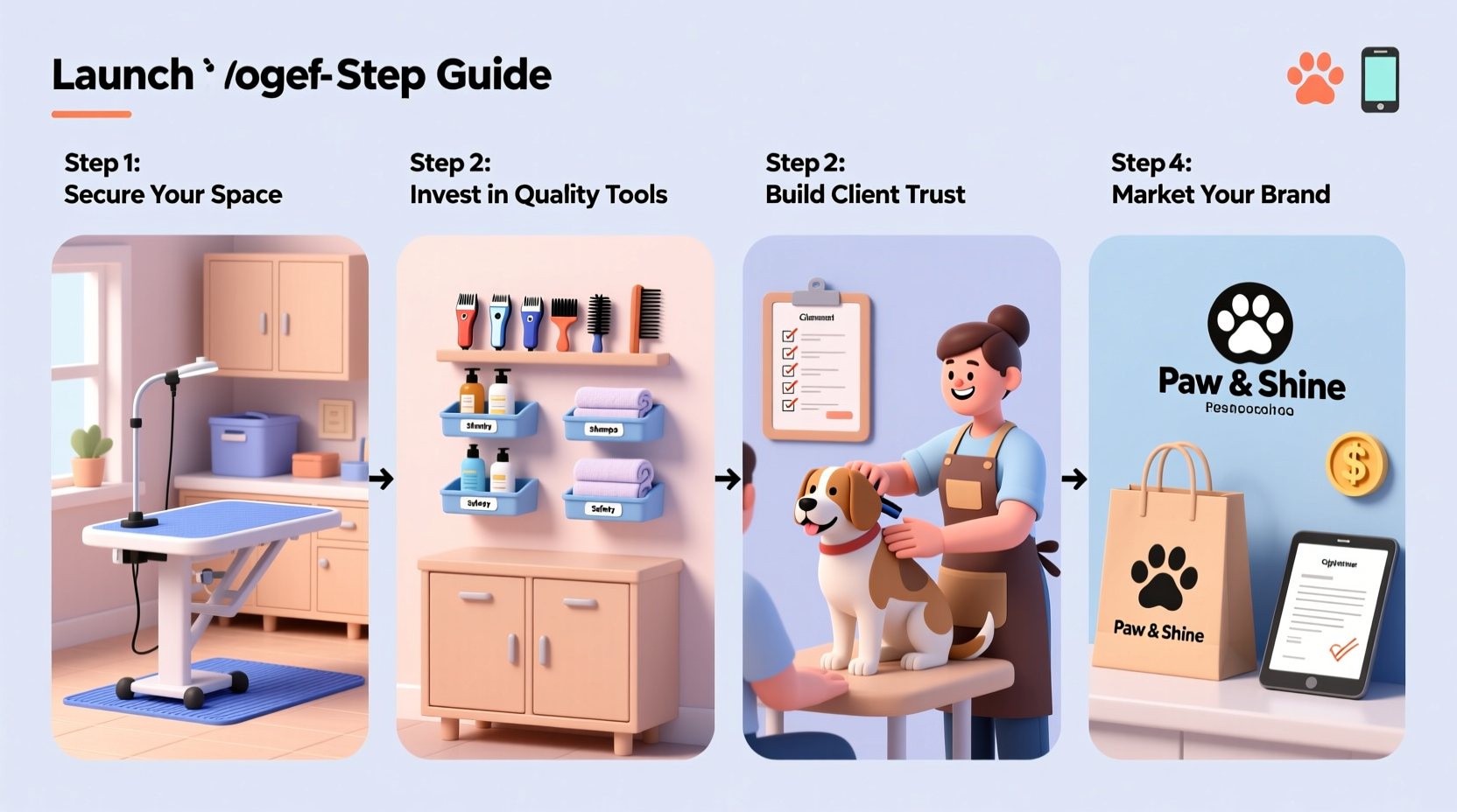 step by step guide to launching a successful dog grooming business from home 2