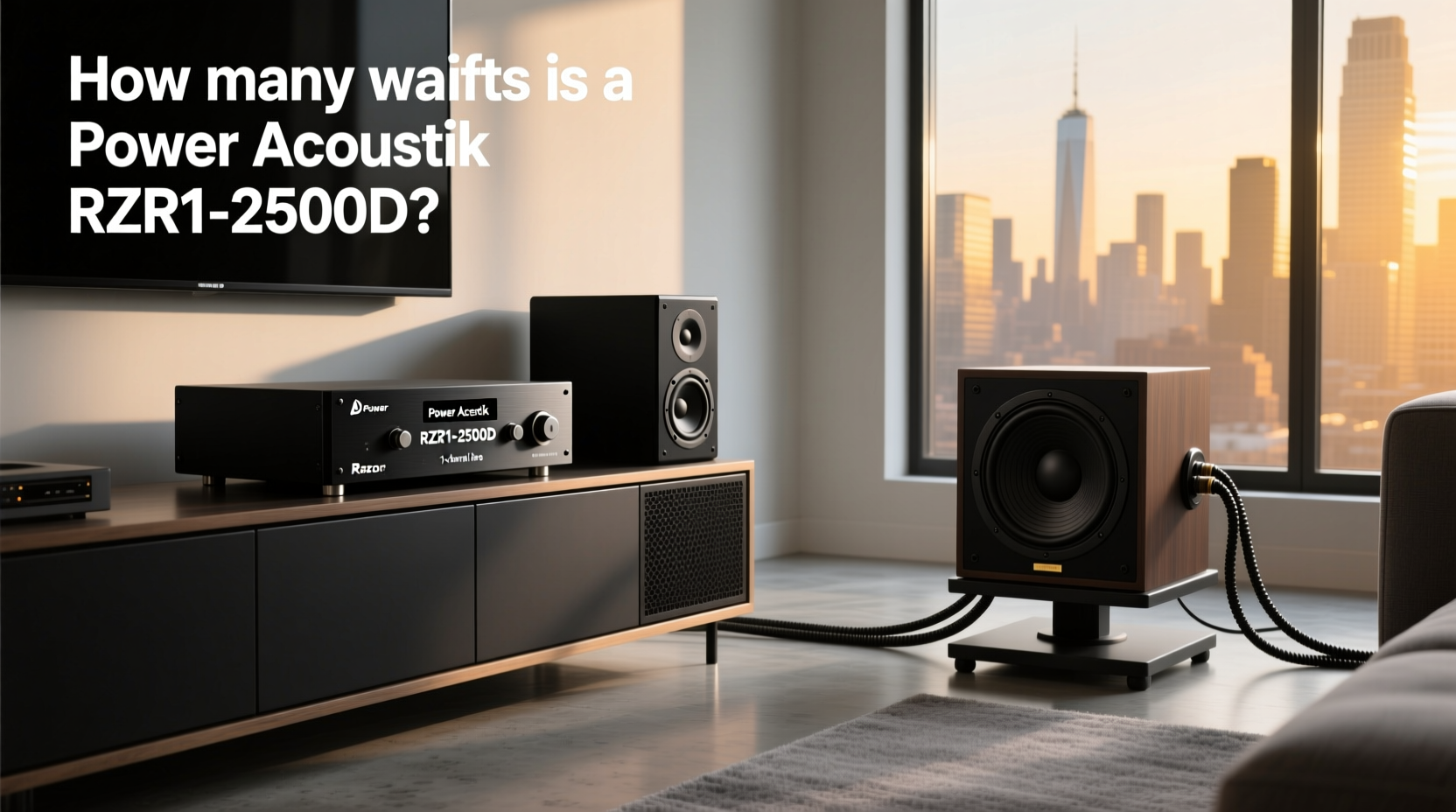 Power Acoustik RZR1-2500D amplifier guide