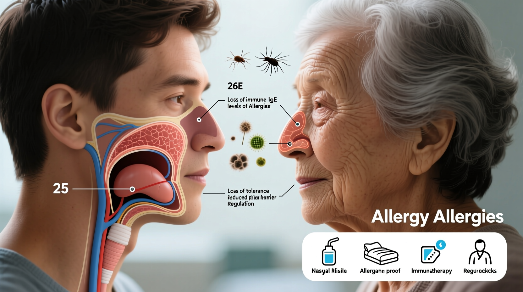 allergies worse with age causes types what to do