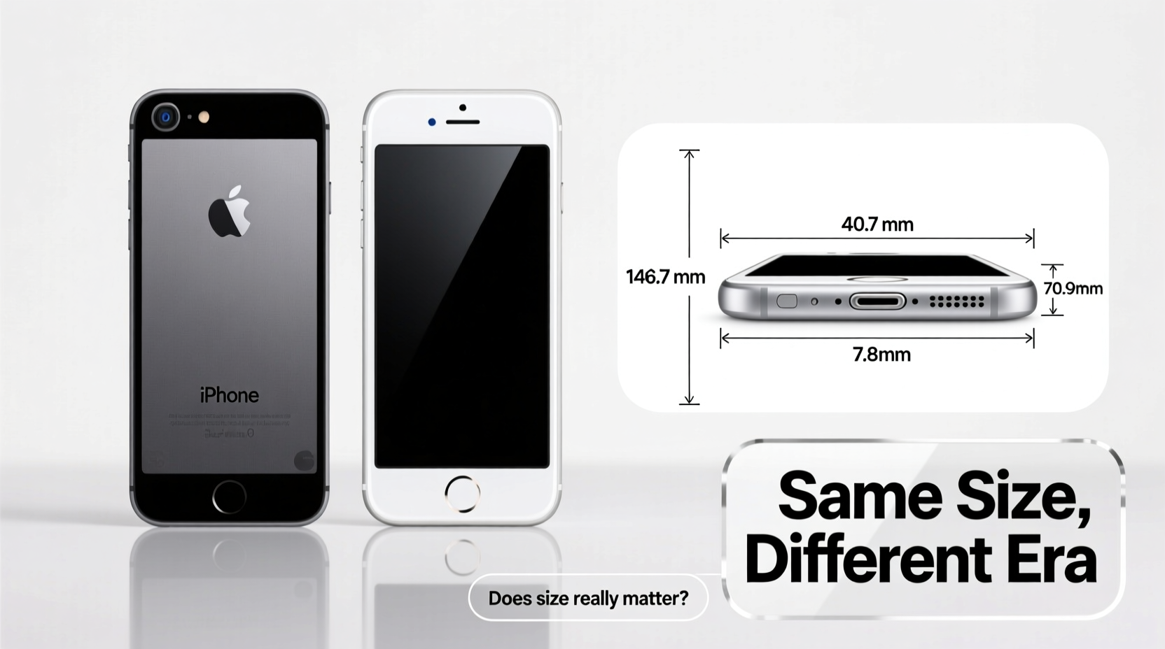 is the iphone se the same size as the iphone 6 and does size really matter