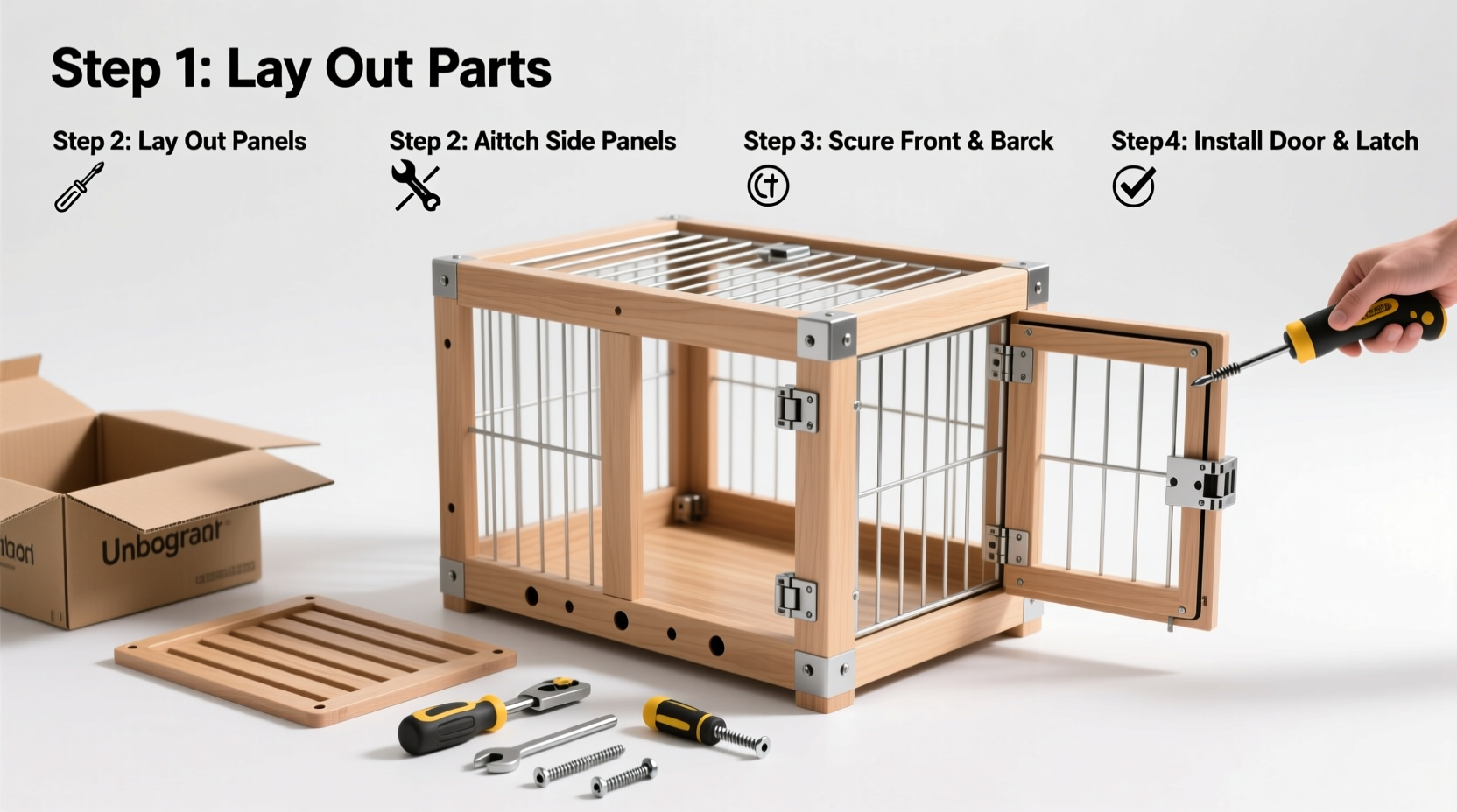 the ultimate step by step guide on how to assemble a dog crate easily and securely
