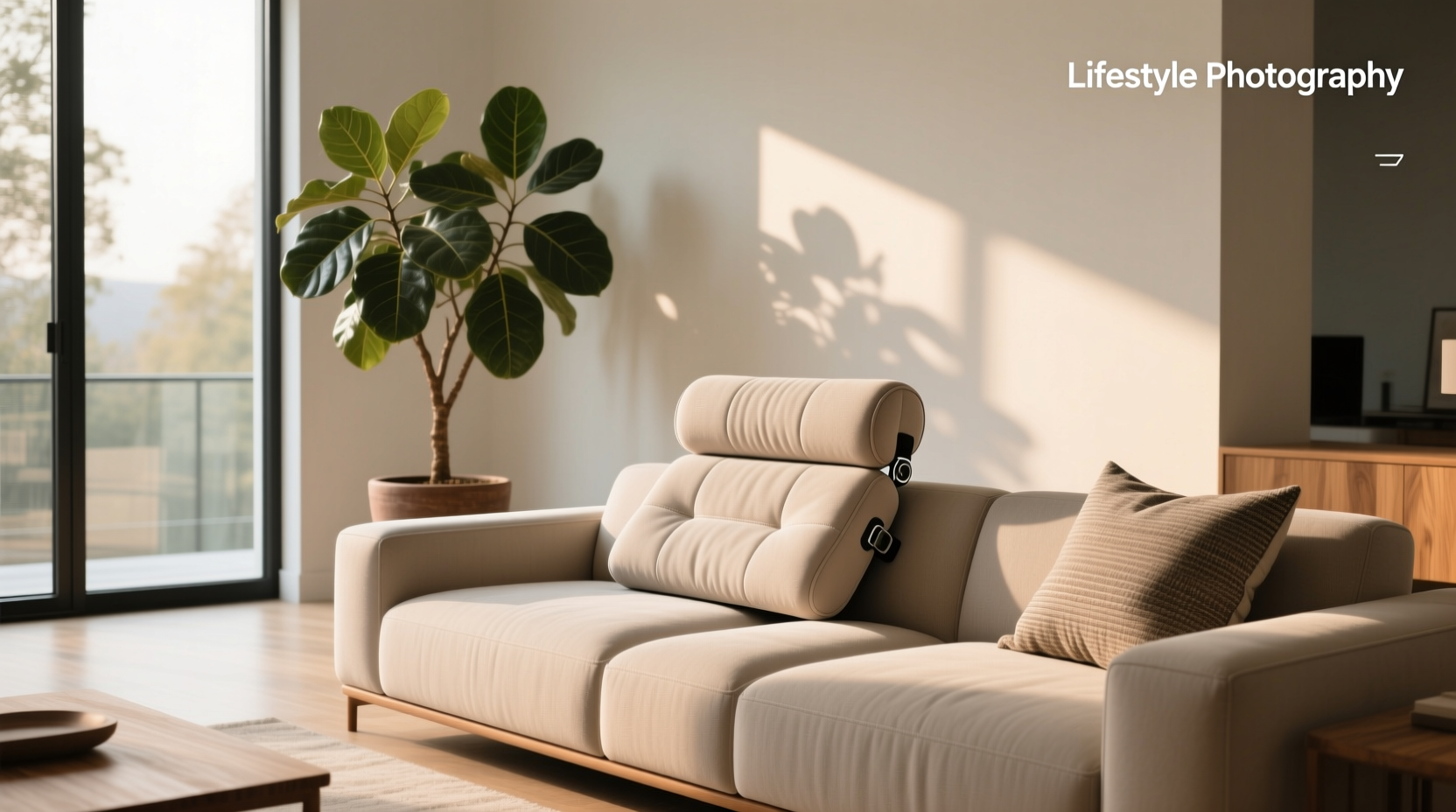 Can a detachable headrest be added to any sofa?