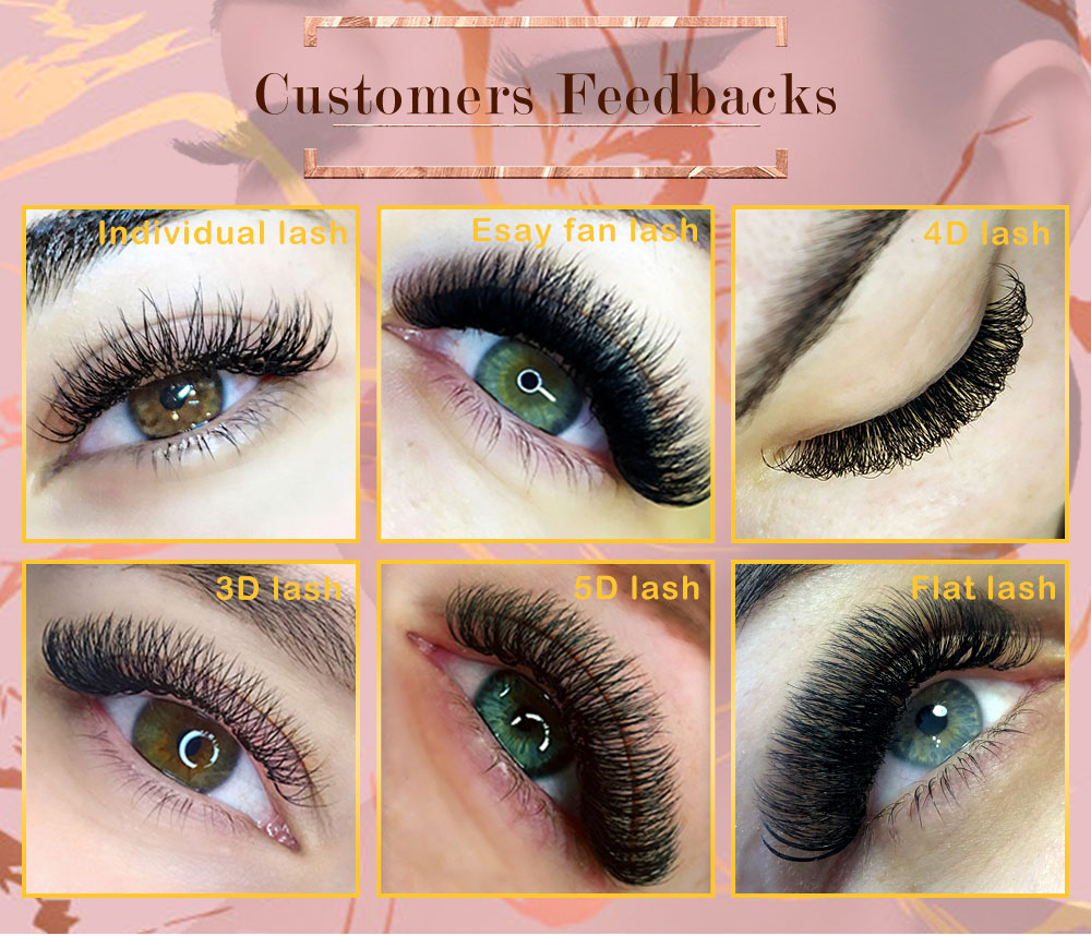 Eyelash Extension Loose Premade Fans Sharp Long Stem Promade Loose Volume 3D 5D 6D 10D 14D Loose Fans