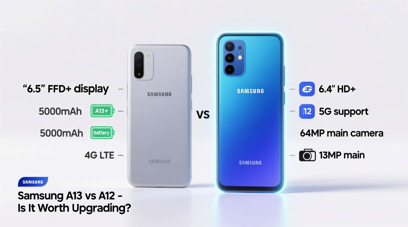 samsung a13 vs a12 is it worth upgrading or are they basically the same