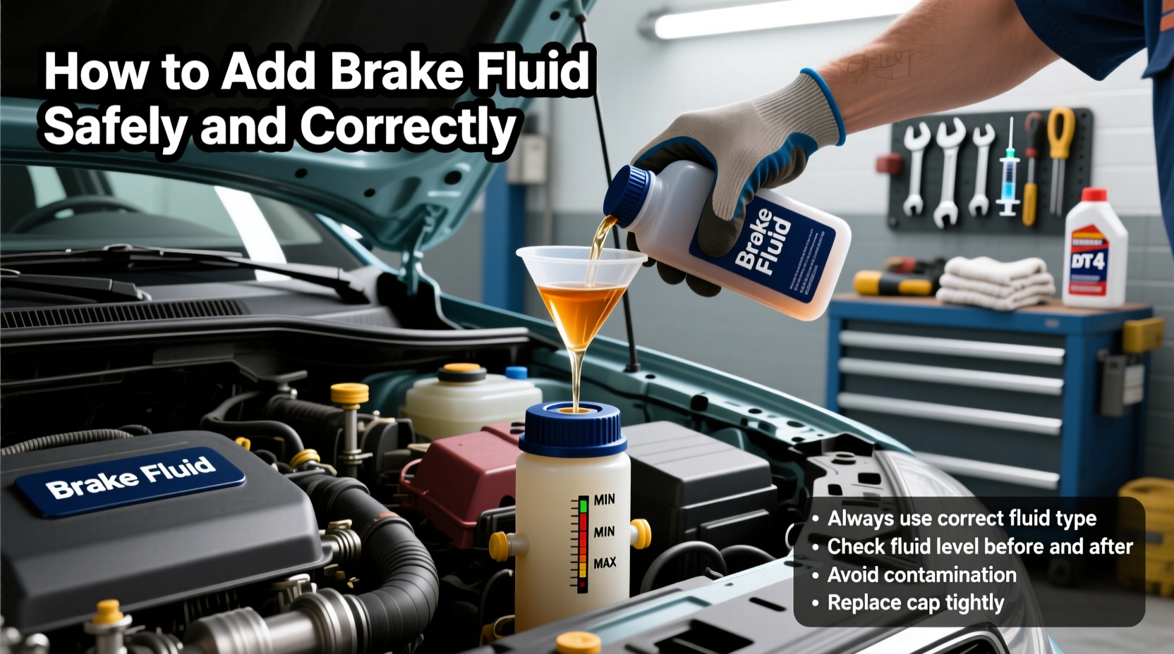 how to add brake fluid to car