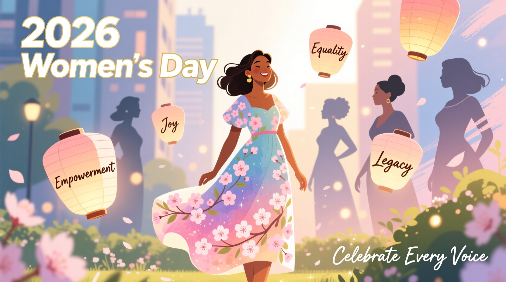 international womens day chain text