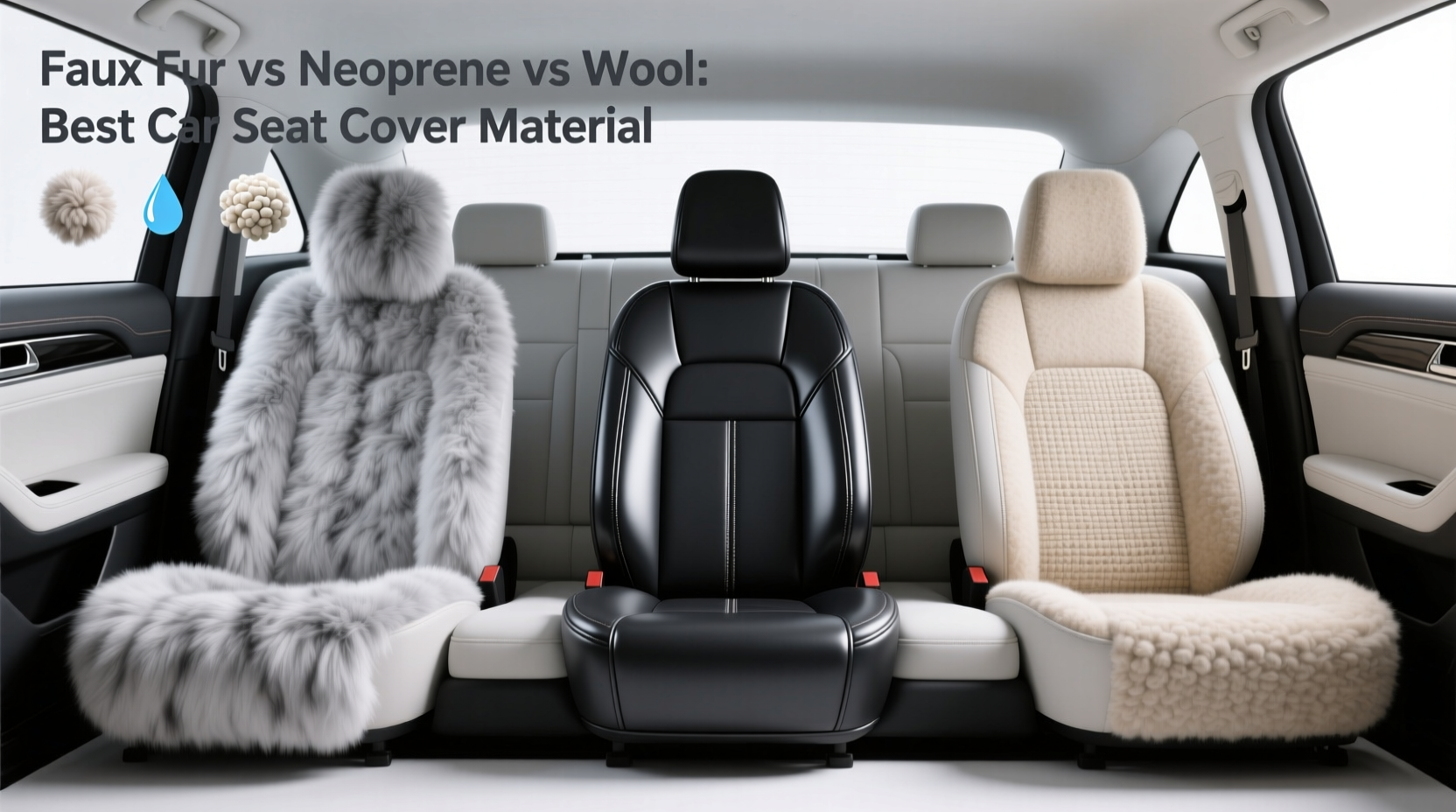 Faux Fur vs Neoprene vs Wool: Best Car Seat Cover Material
