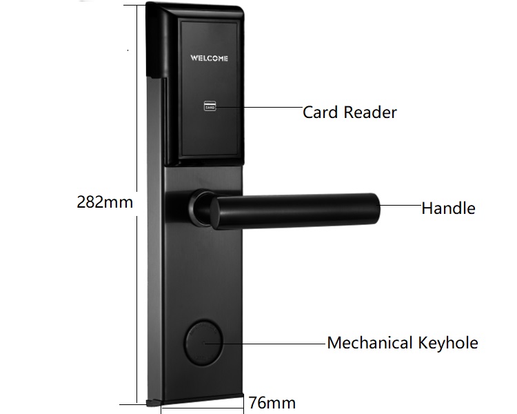 hotel management software system access keycards Rfid hotel room door lock