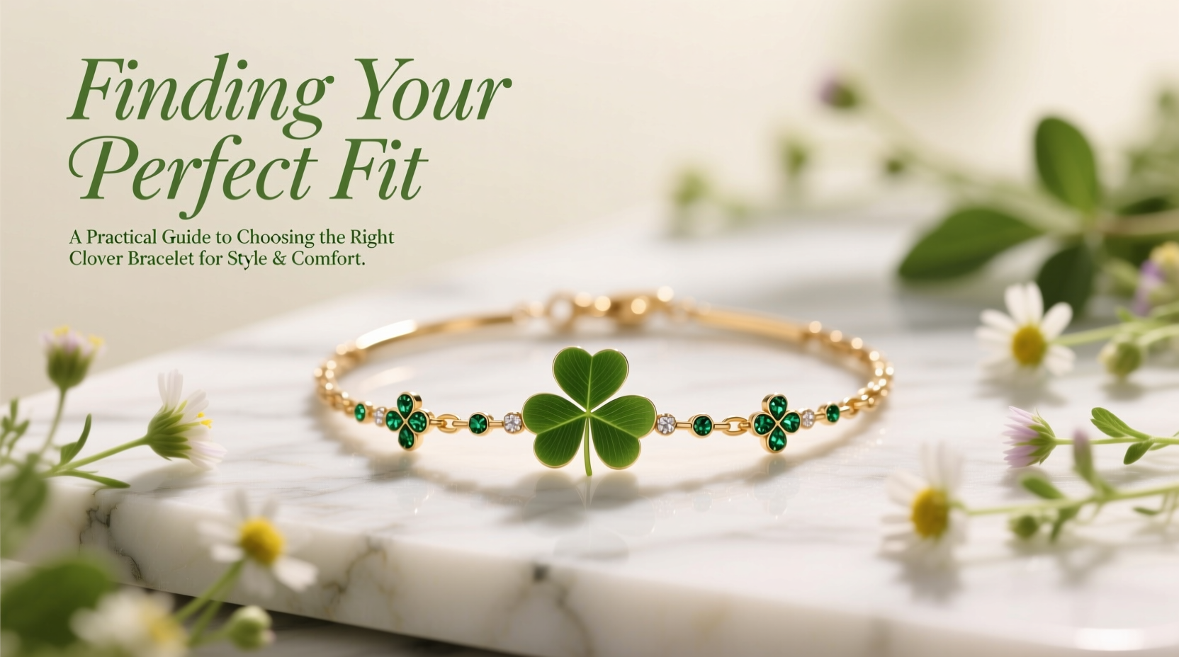 finding your perfect fit a practical guide to choosing the right flower clover bracelet for your style and comfort