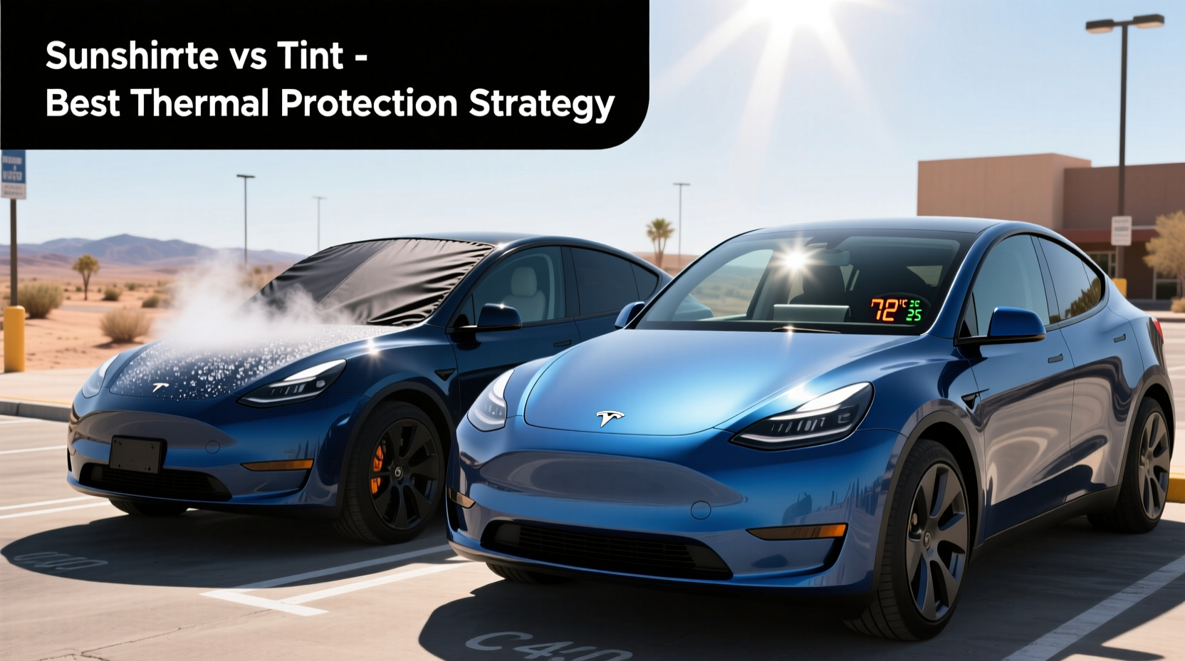 sunshade vs tint model y