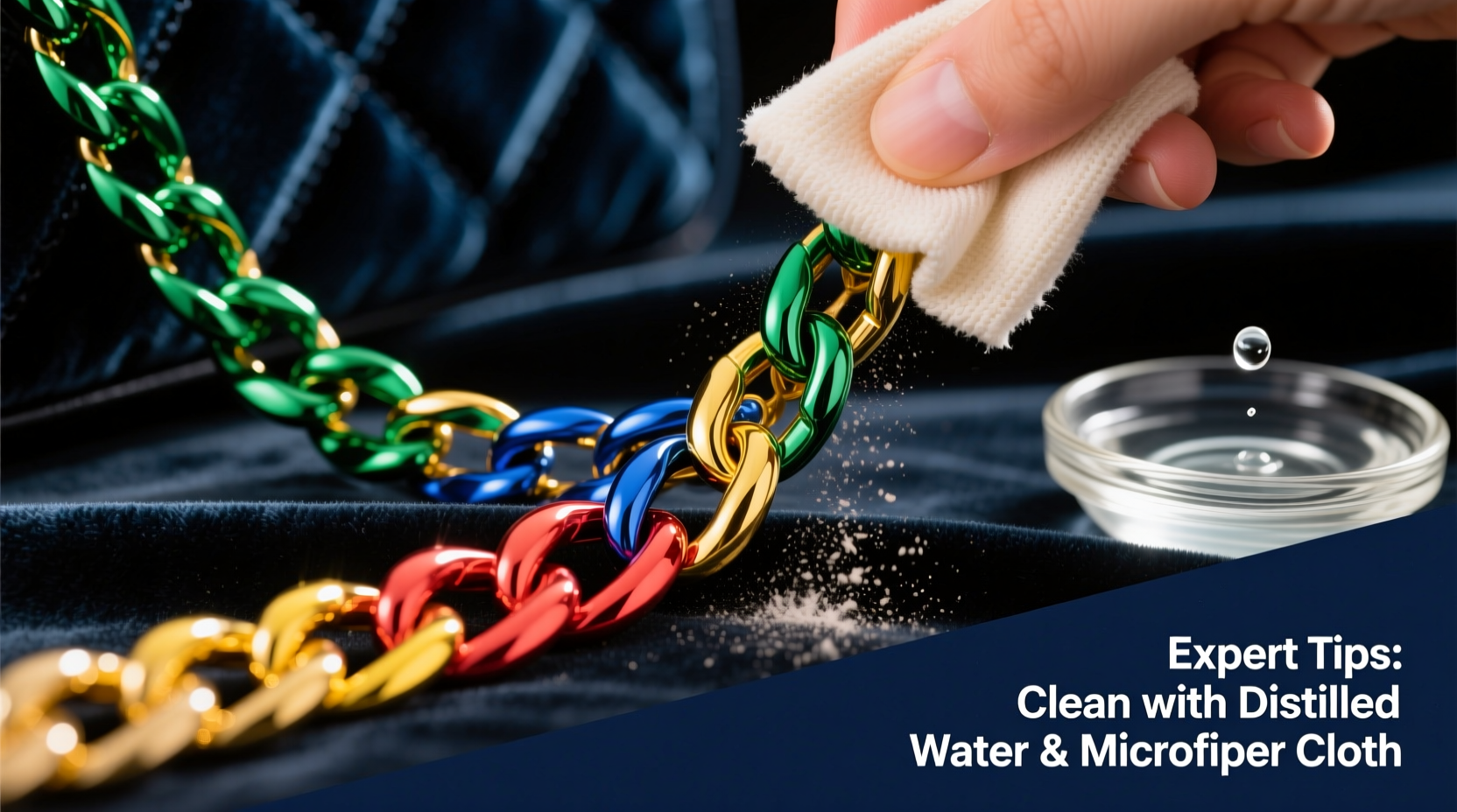 expert tips for cleaning and maintaining colorful bag chains without damage