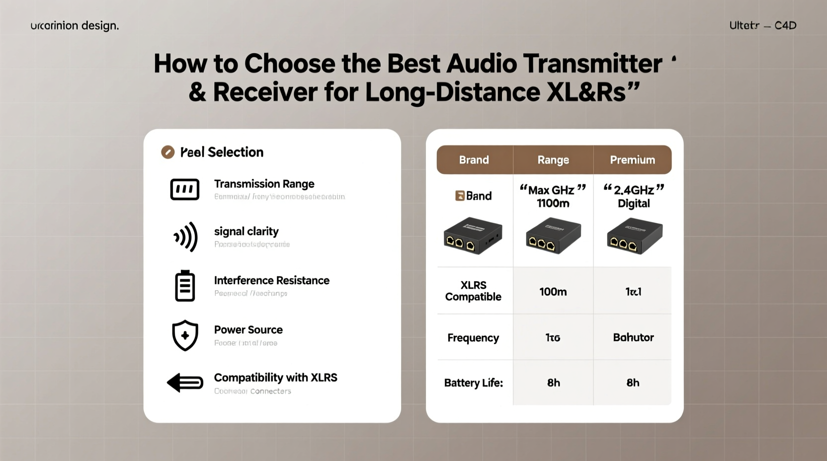 audio transmitter audio receiver long distance xlr