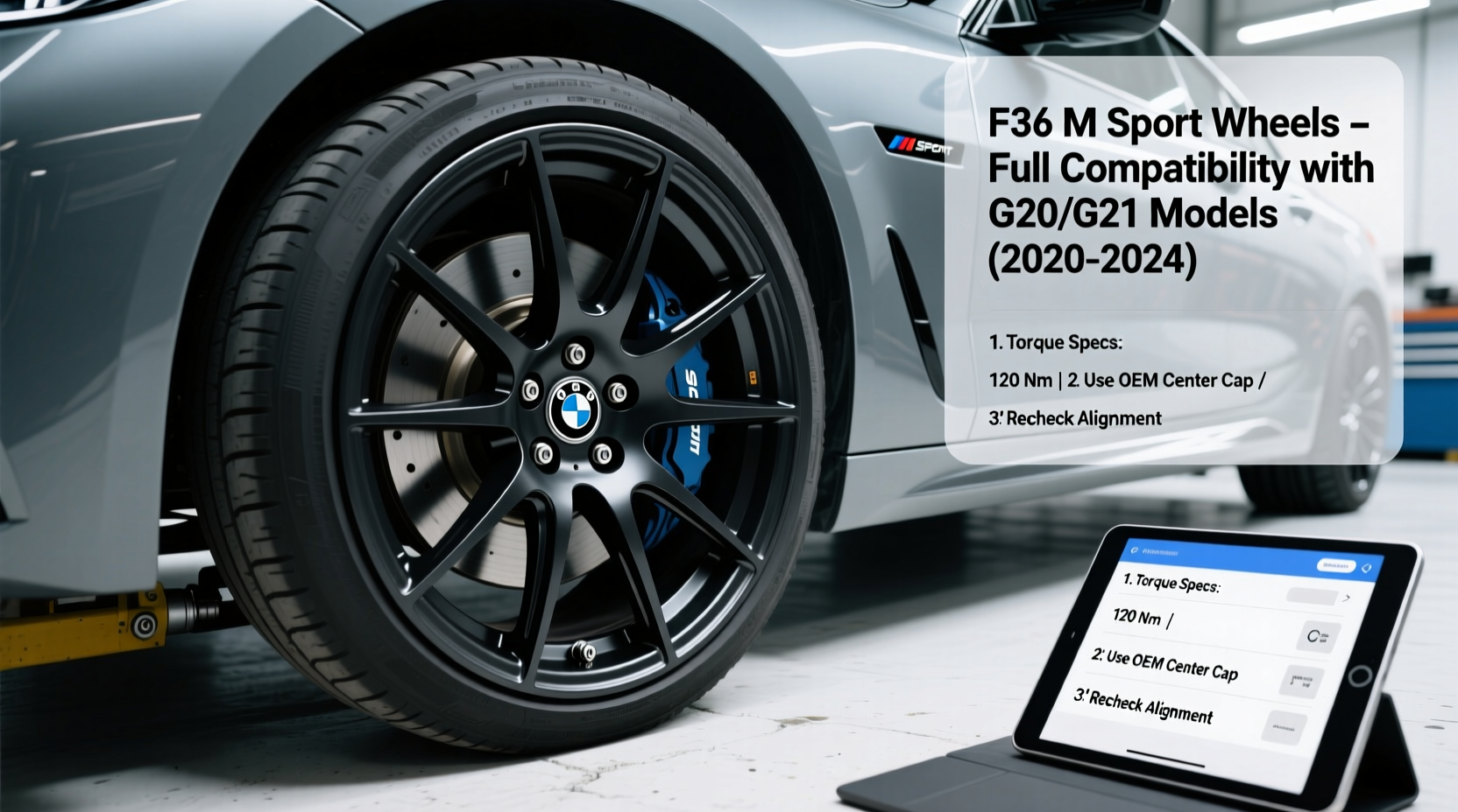 f36 msport wheel install