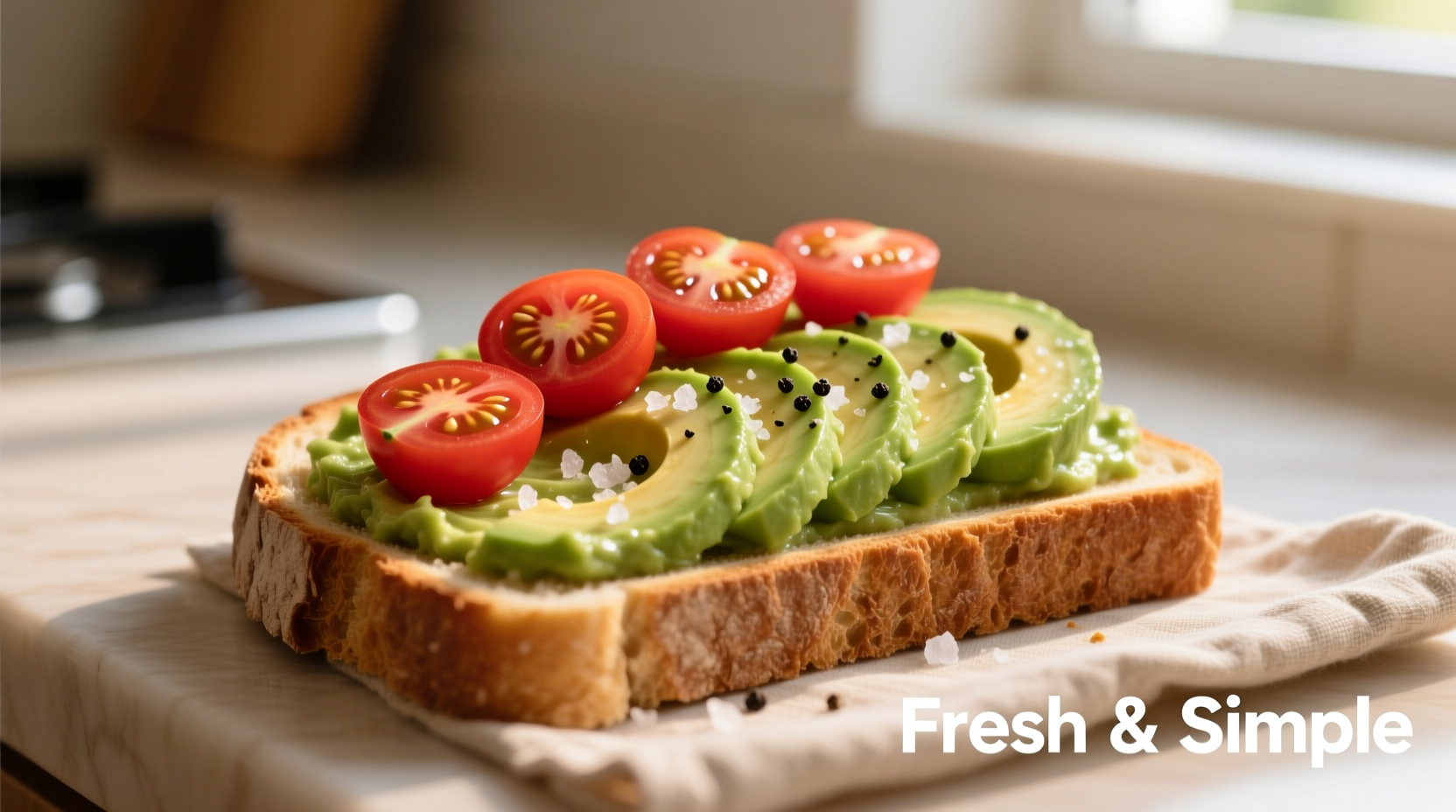 avocado and tomato toast