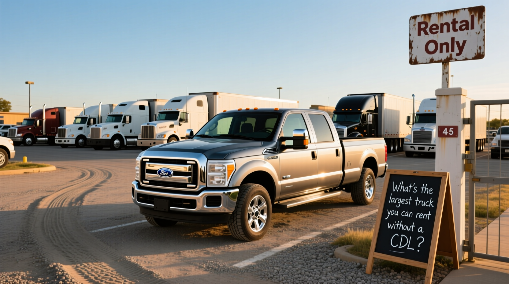 How to Rent the Largest Truck Without a CDL: Dually Pickup Guide