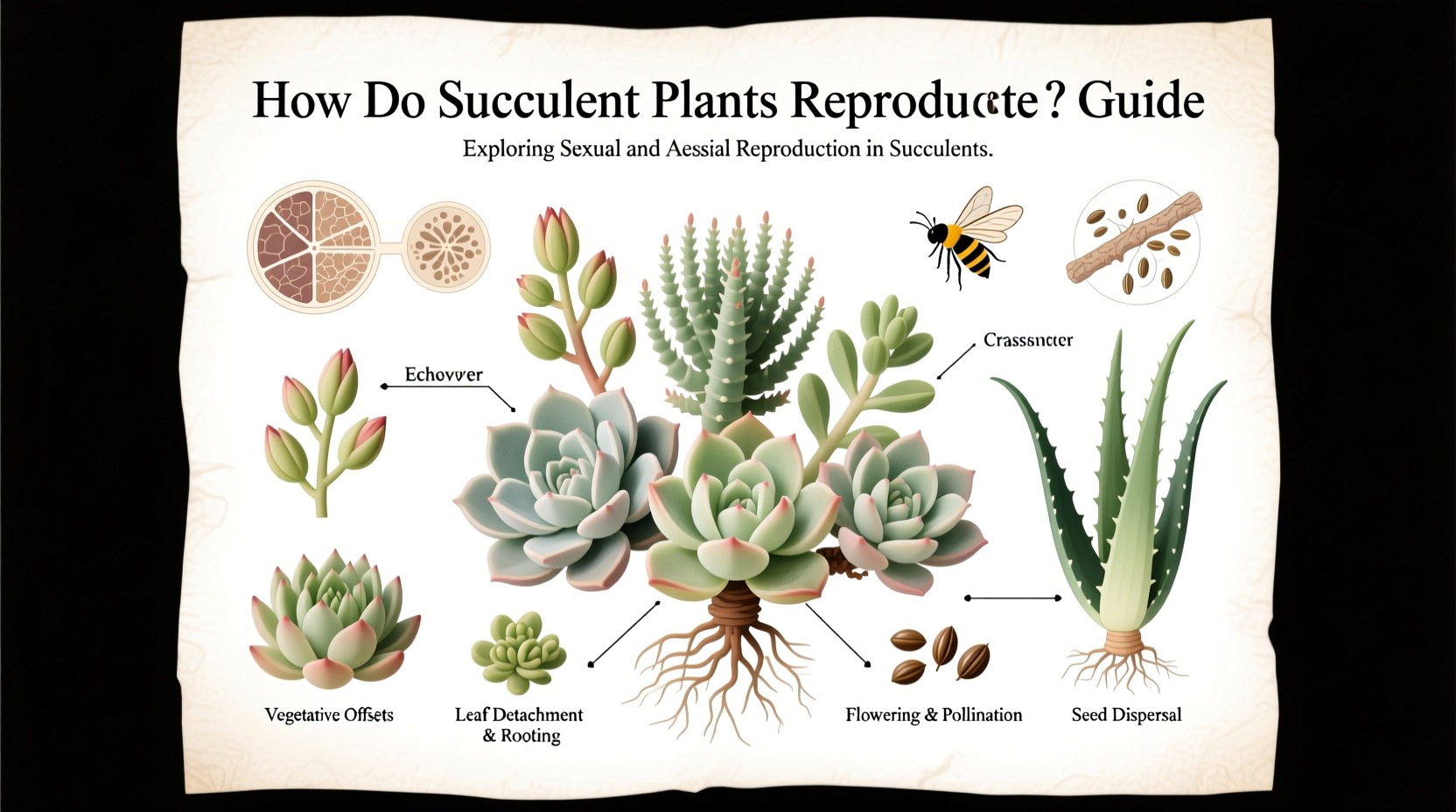 how do succulent plants reproduce