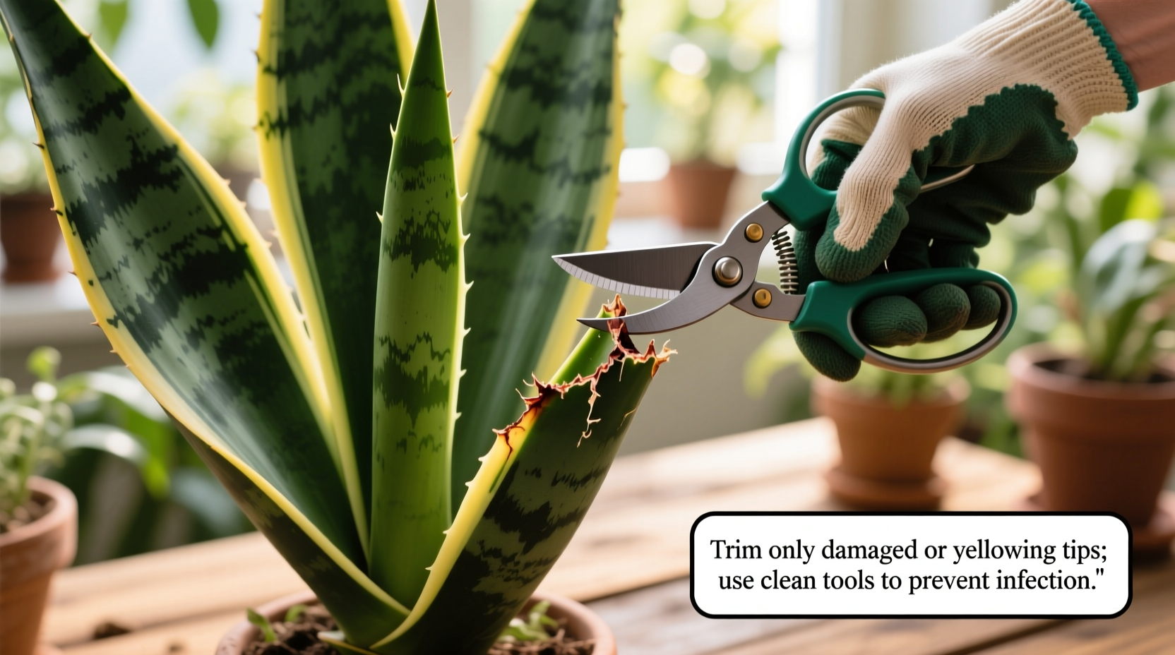 How to Trim Mother-in-Law's Tongue Plant Safely