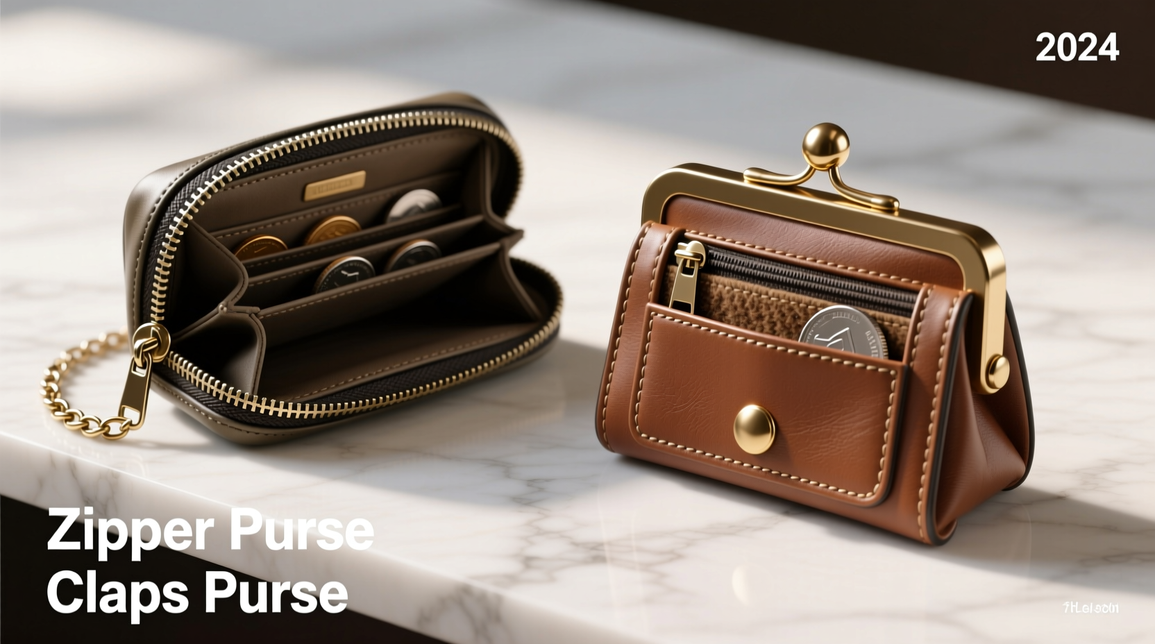 zipper vs clasp coin purse which holds more lasts longer