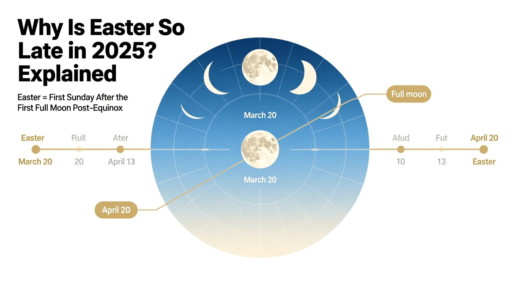 why is easter so late this year 2025