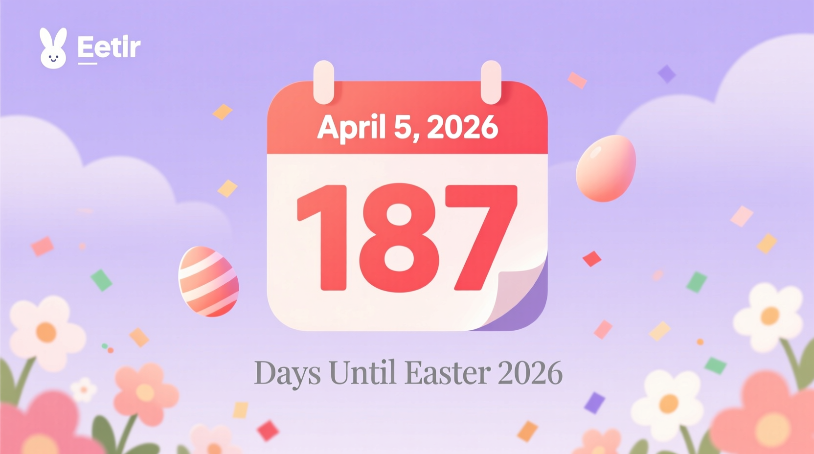 how many days between now and easter