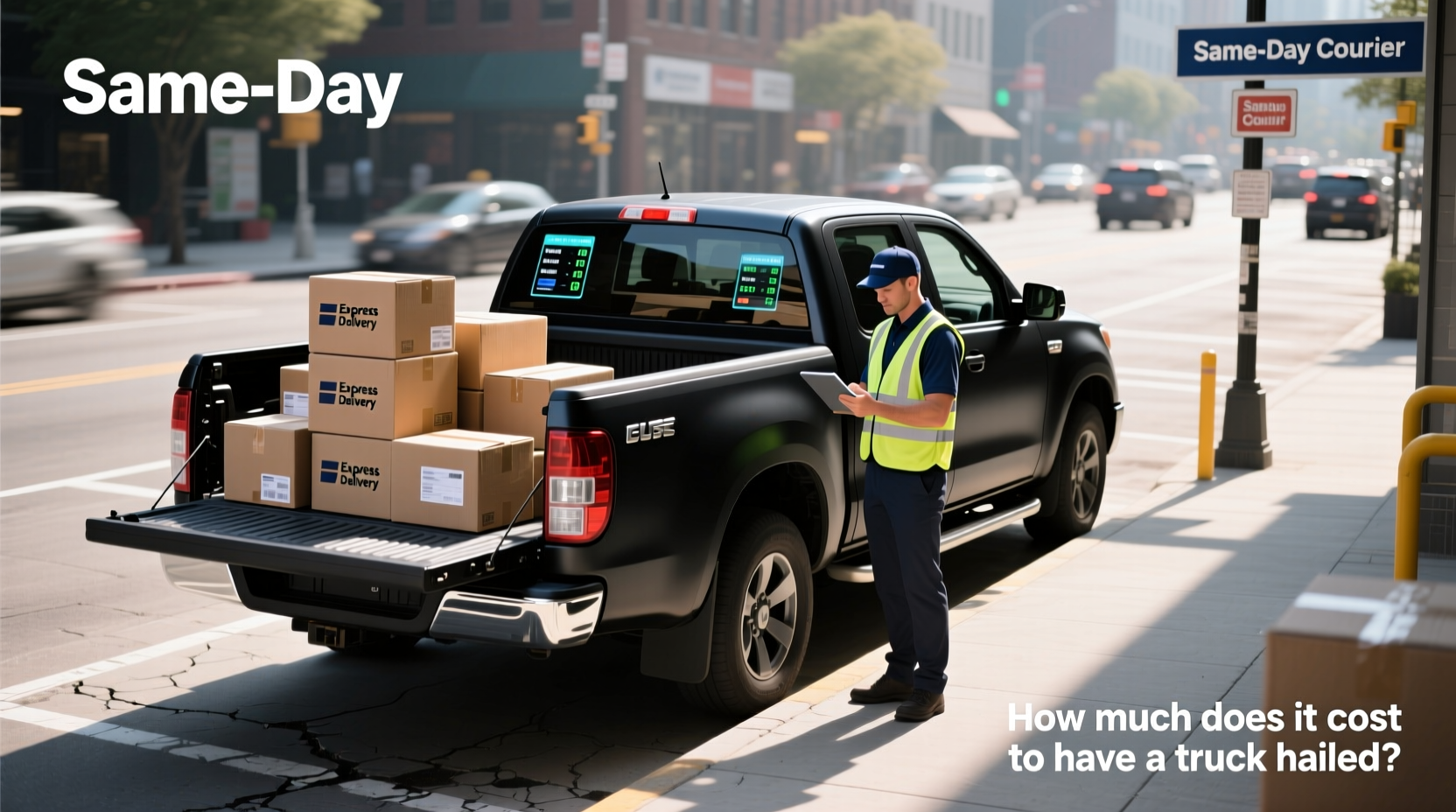 pickup truck courier service, How much does it cost to have a truck hauled?