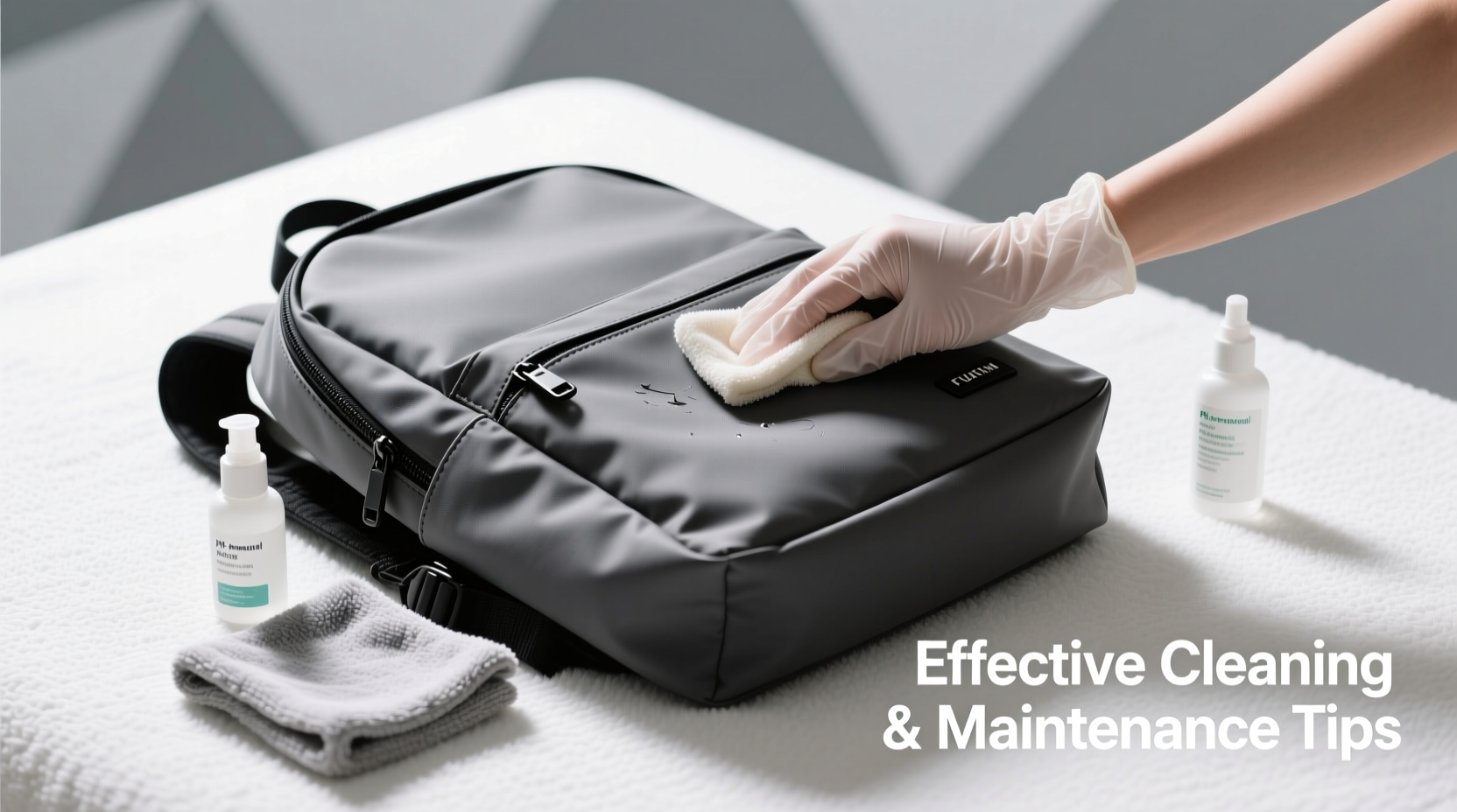 effective techniques to clean and maintain your matte handheld backpack without damage