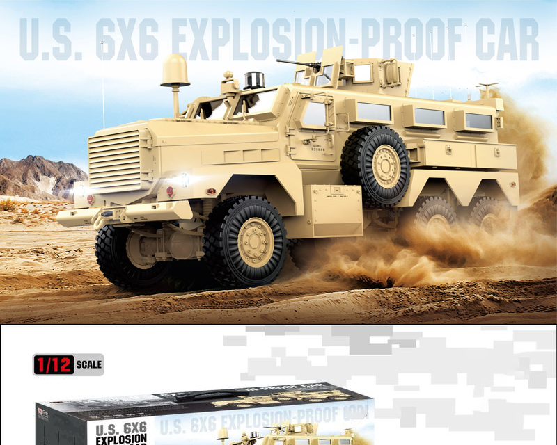 CY-P602 Military Vehicle - 1/12 Scale RC Truck with 6 Wheels