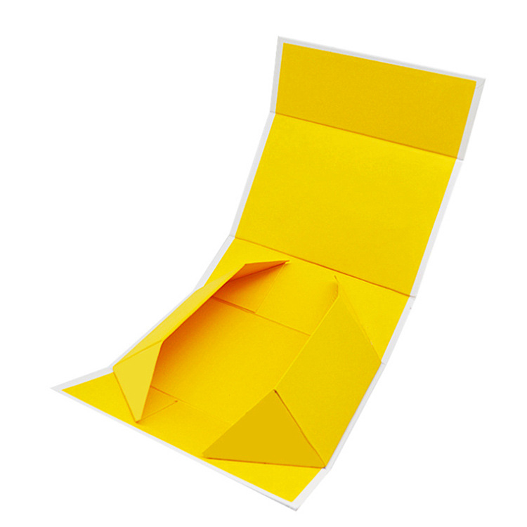 Caixa de papelão de papel magnética de boda amarelo barato para presente fábrica de caixas de madeira personalizada