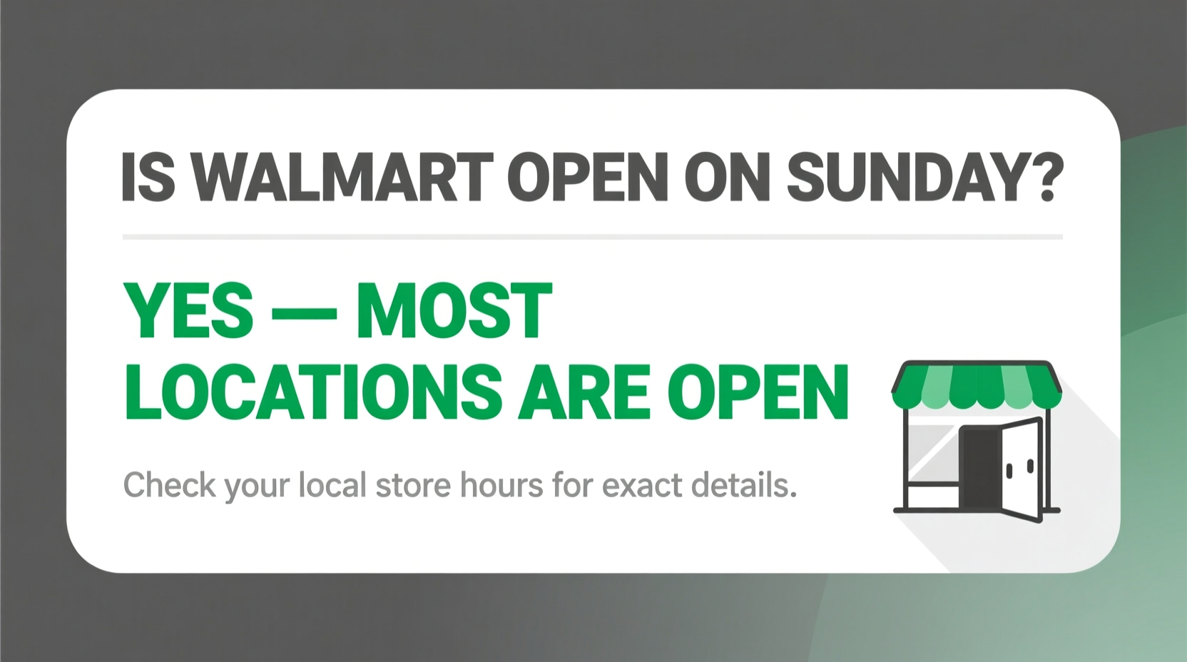 What Time Does Supermarkets Open On A Sunday