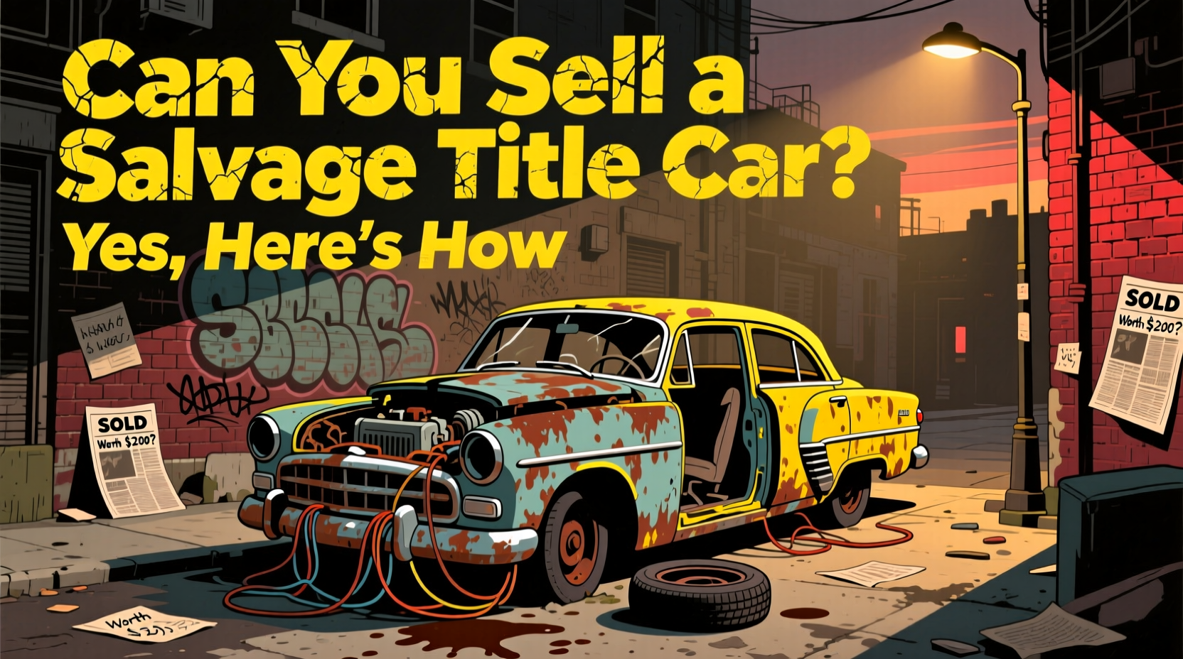 can you sell a salvage title car