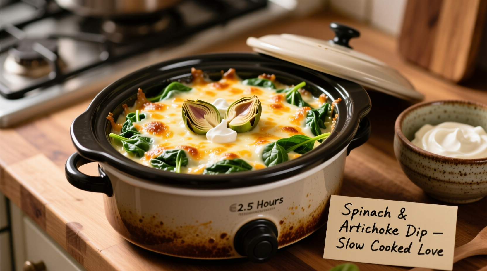 Perfect Slow Cooker Spinach Artichoke Dip Recipe - Ready in 2 Hours