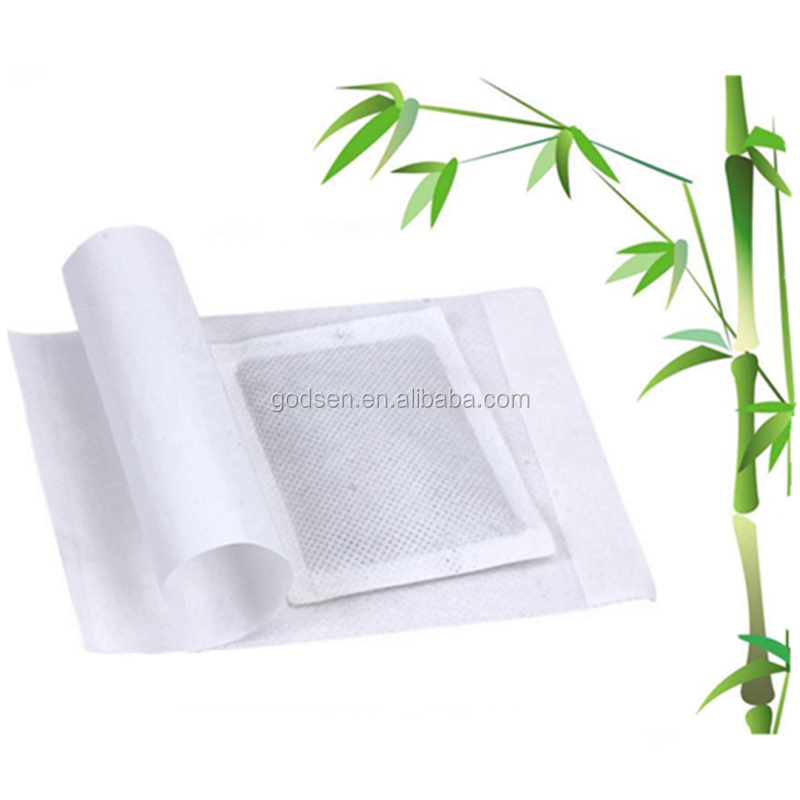 Bamboo detox foot patch with adhesive is the best Chinese natural foot detox pad