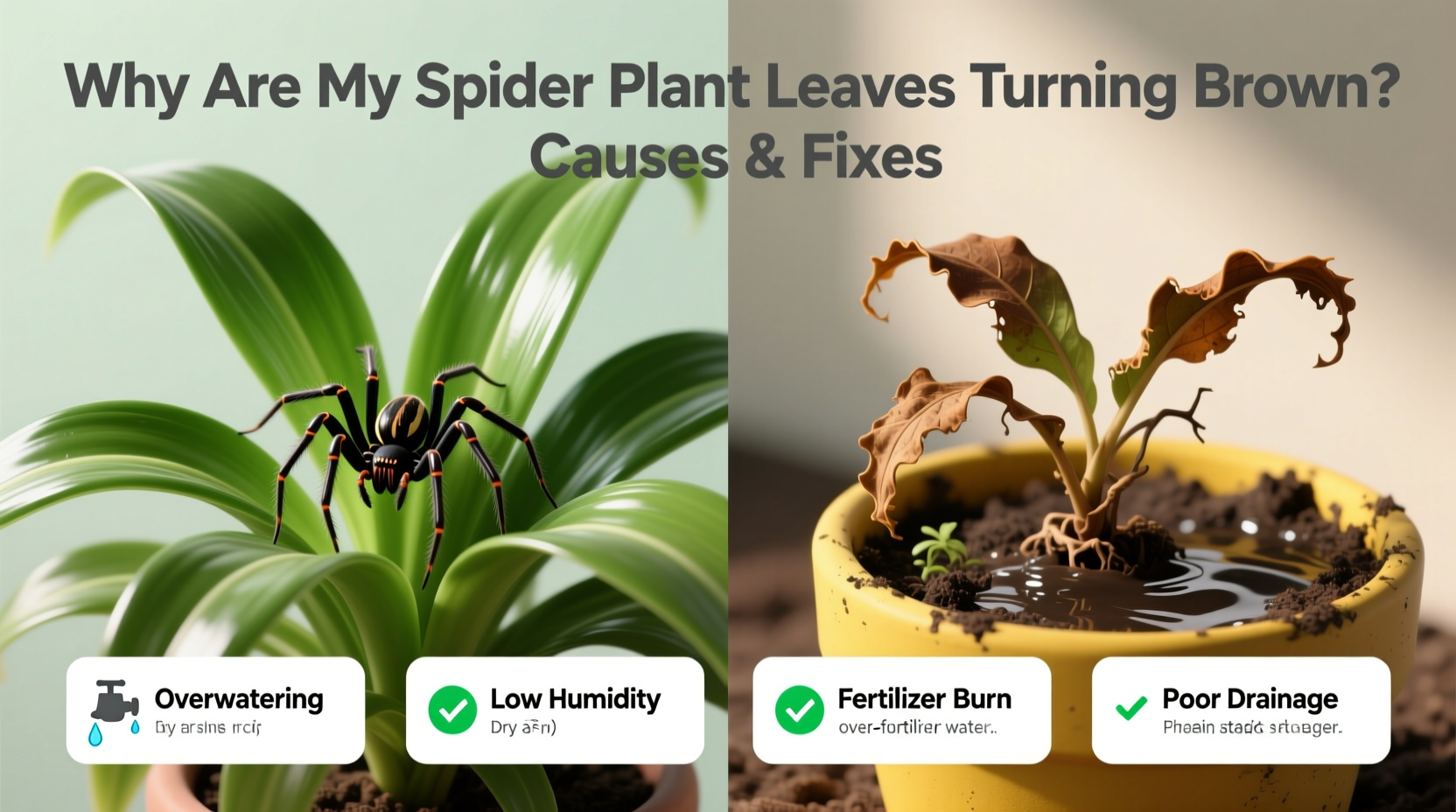 Why Are My Spider Plant Leaves Turning Brown? Causes & Fixes