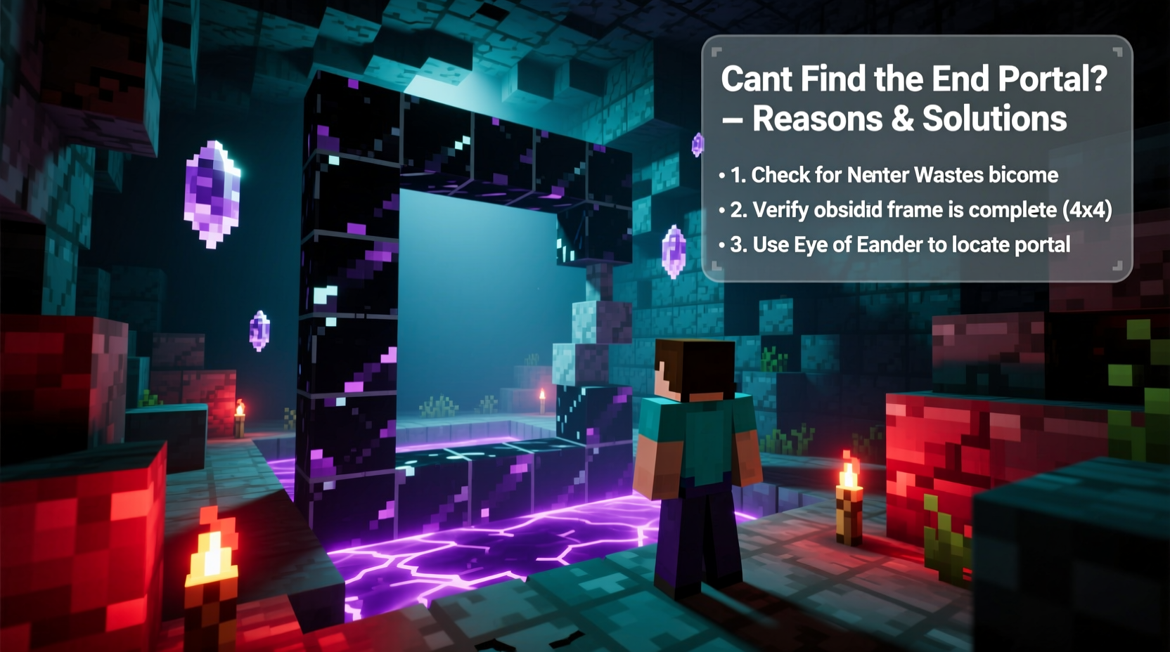 cant find the end portal in minecraft reasons solutions